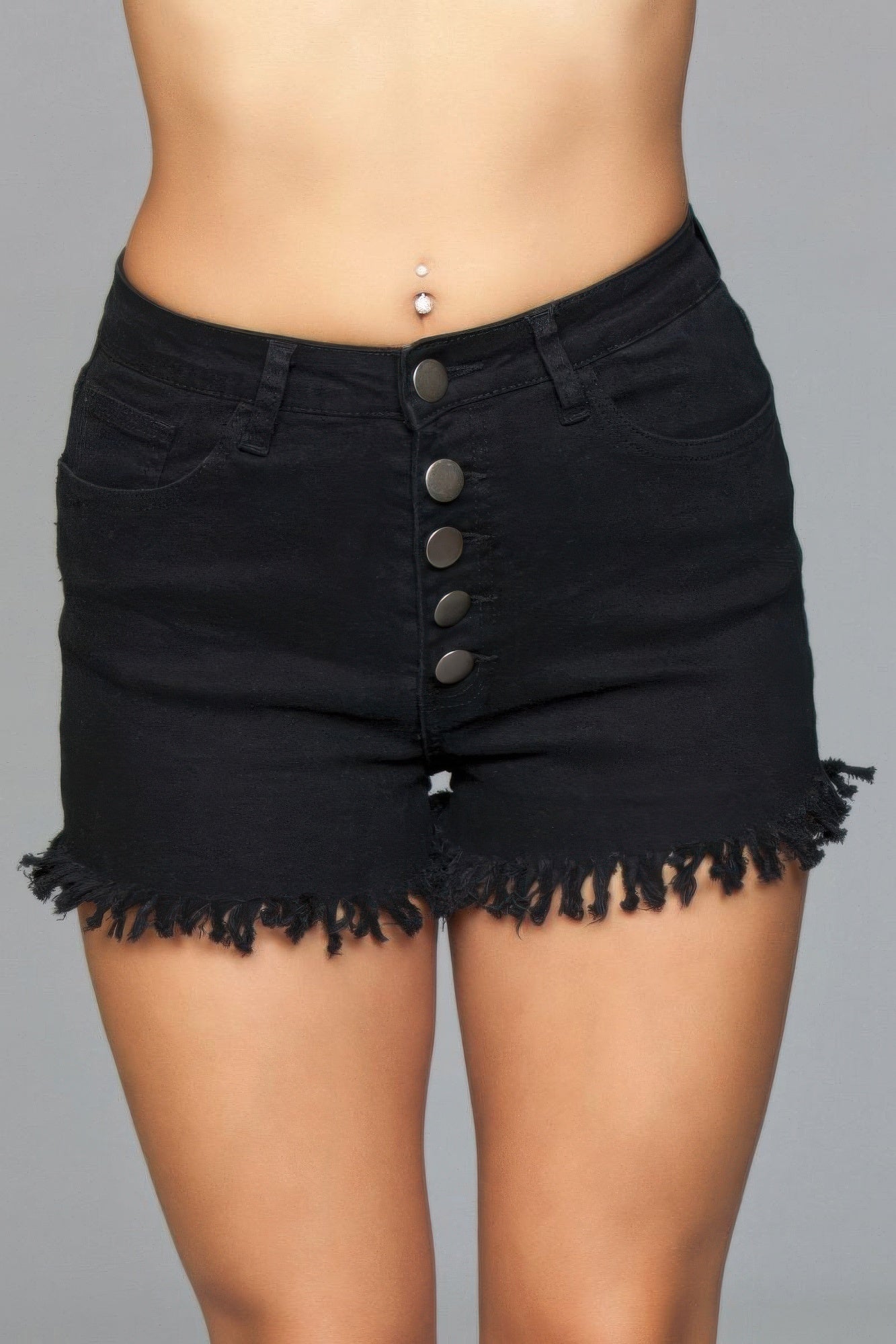 Fringed Button Up Shorts | by atgodanddesigns