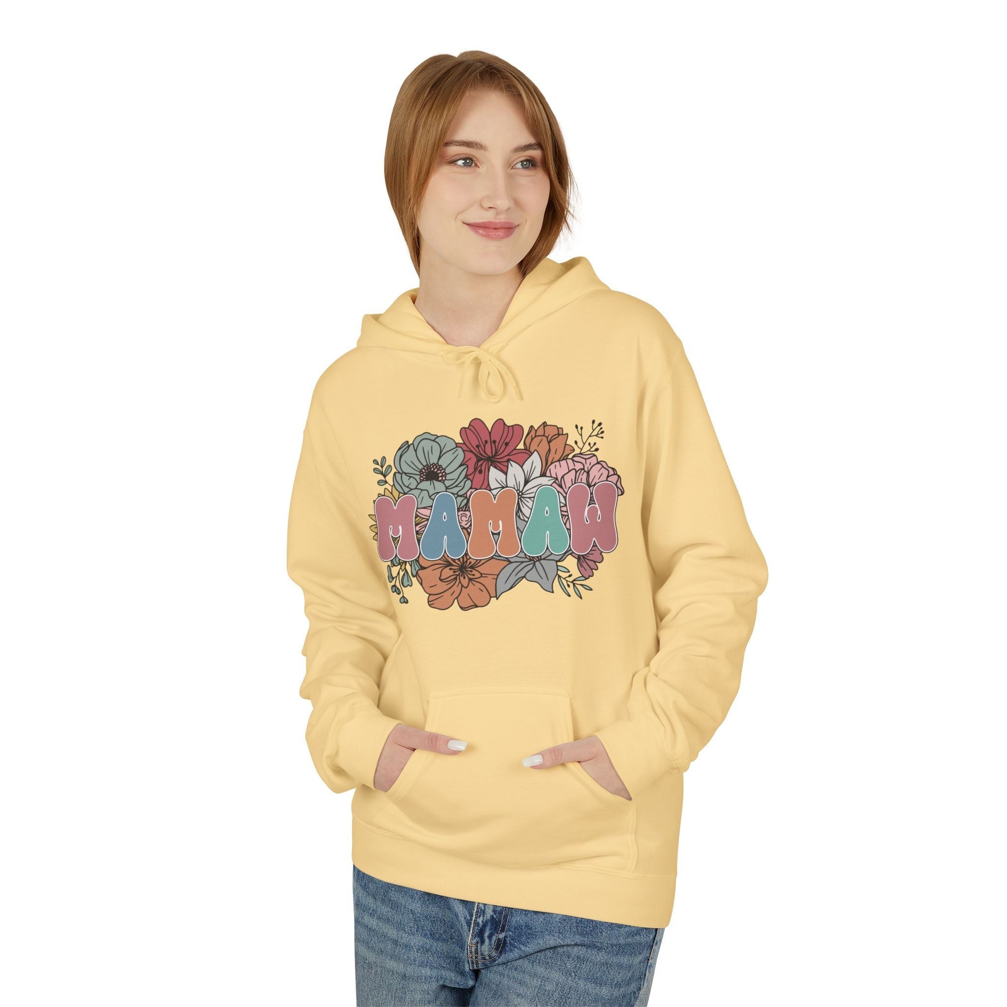 Grandma Fleece Hoodie - MAMAW | Hoodie by atgodanddesigns