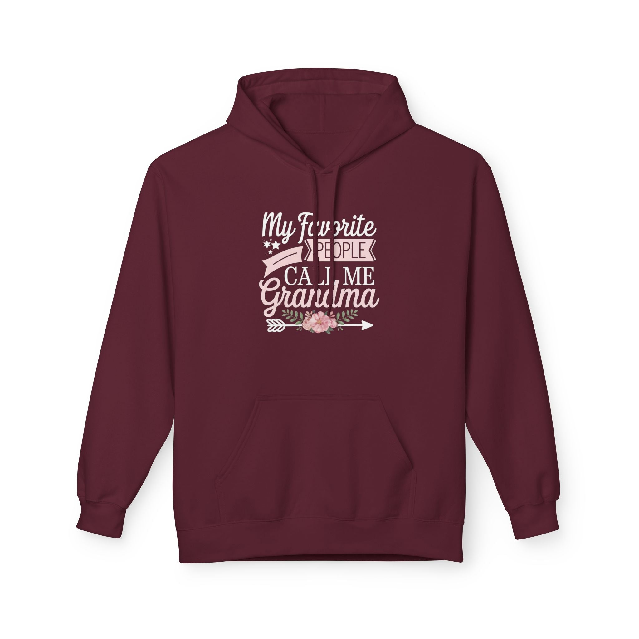 Grandma Fleece Hoodie - My Favorite People Call Me Grandma | Hoodie by atgodanddesigns