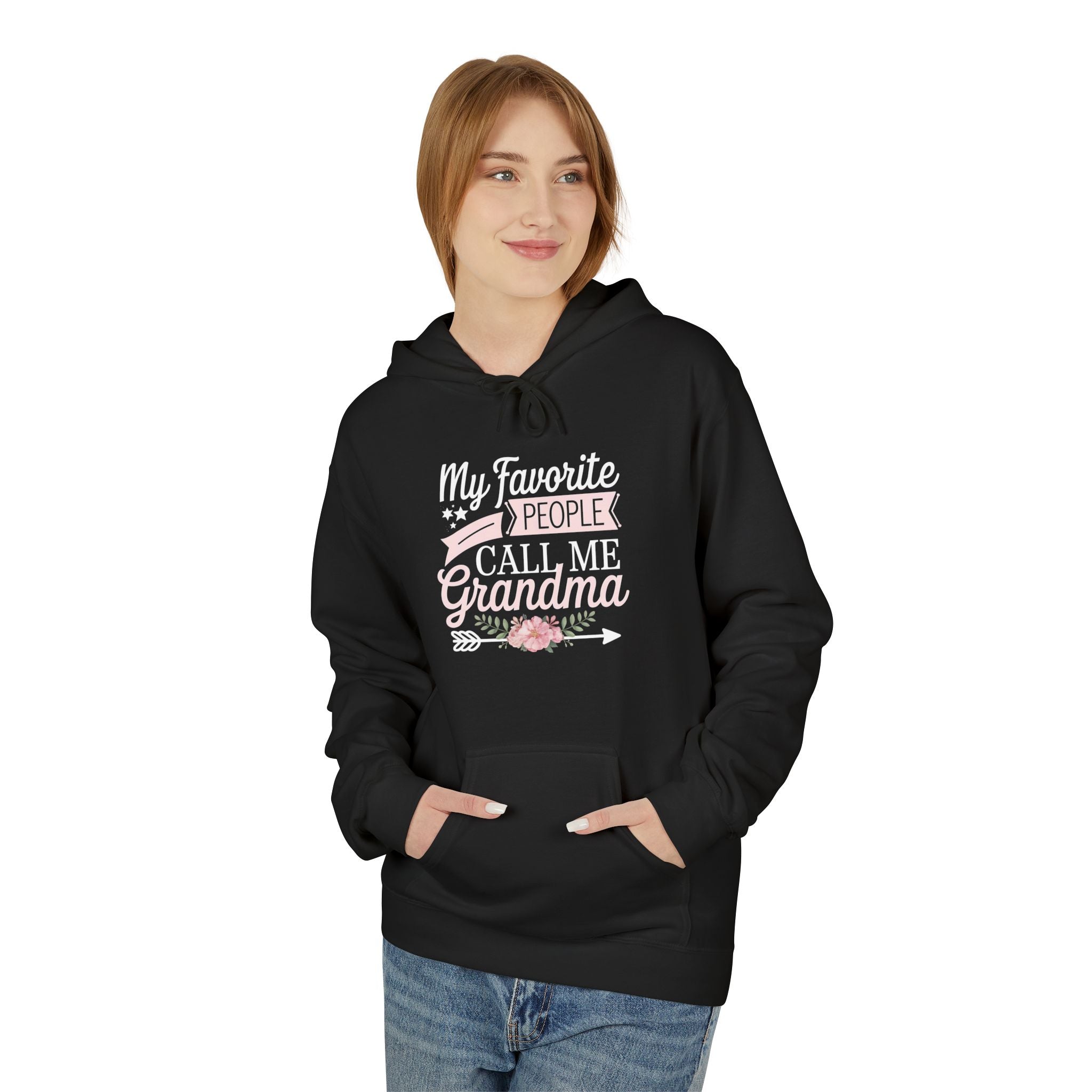 Grandma Fleece Hoodie - My Favorite People Call Me Grandma | Hoodie by atgodanddesigns