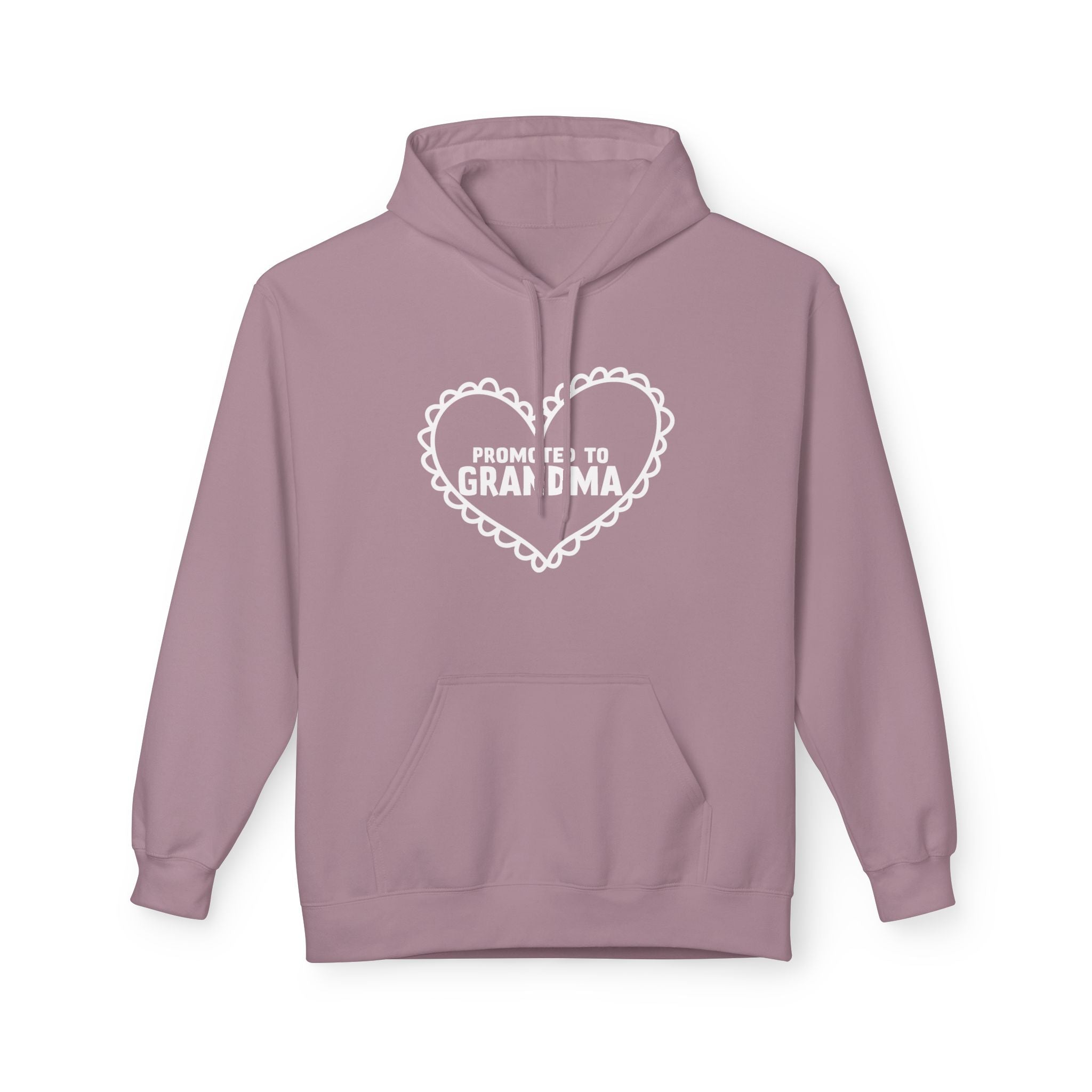 Grandma Fleece Hoodie - Promoted To Grandma | Hoodie by atgodanddesigns