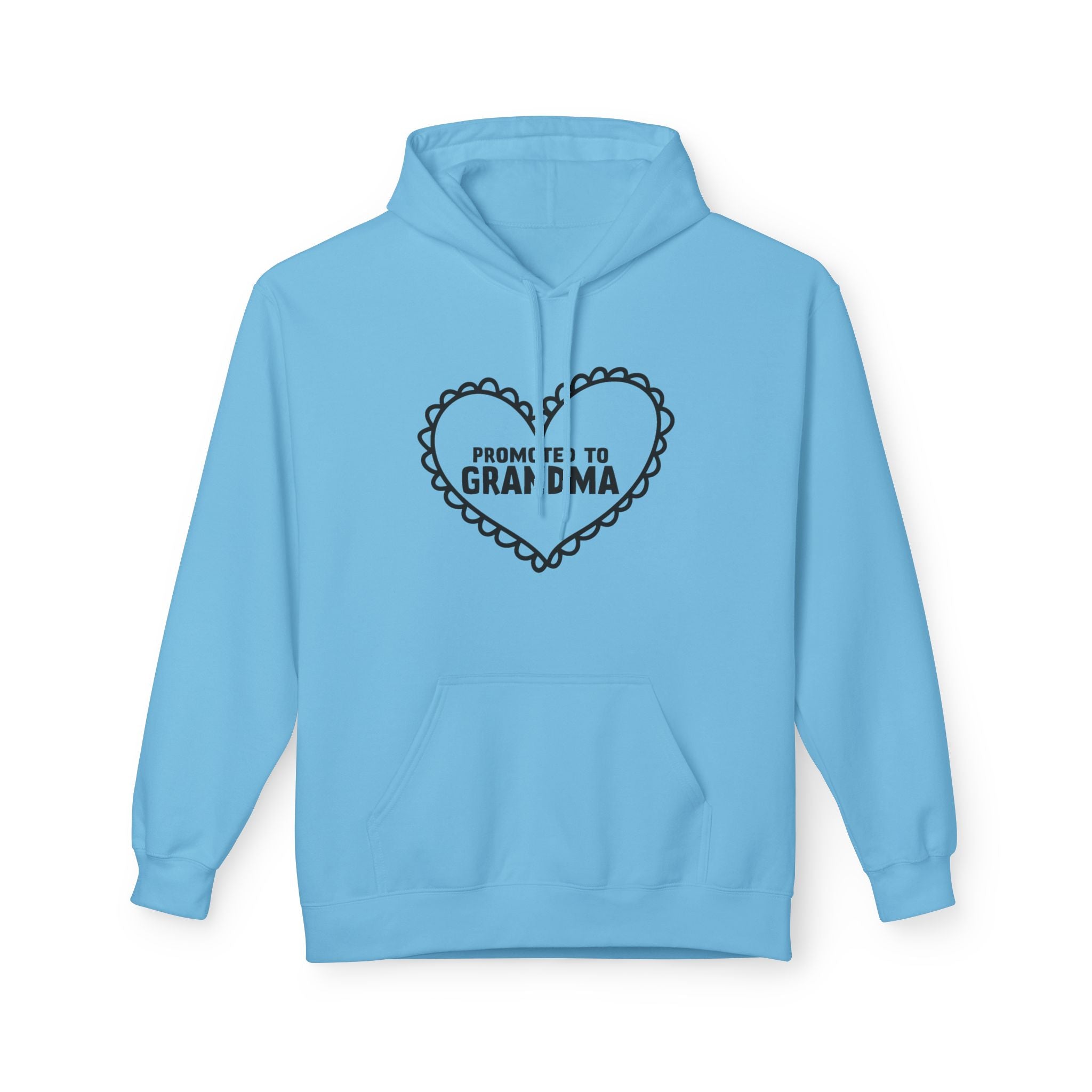 Grandma Fleece Hoodie - Promoted To Grandma | Hoodie by atgodanddesigns