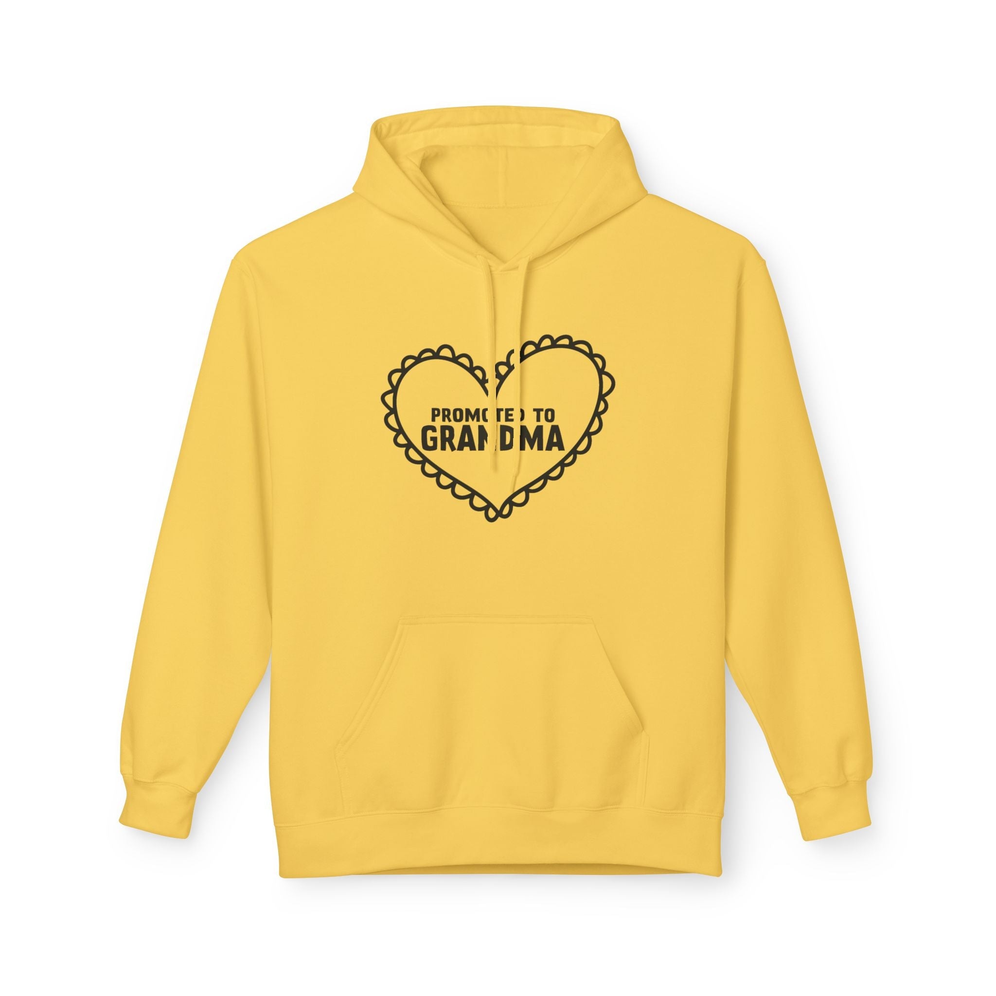 Grandma Fleece Hoodie - Promoted To Grandma | Hoodie by atgodanddesigns