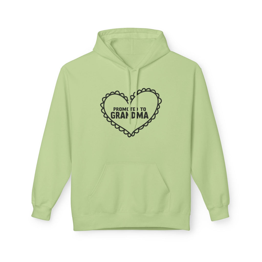 Grandma Fleece Hoodie - Promoted To Grandma | Hoodie by atgodanddesigns