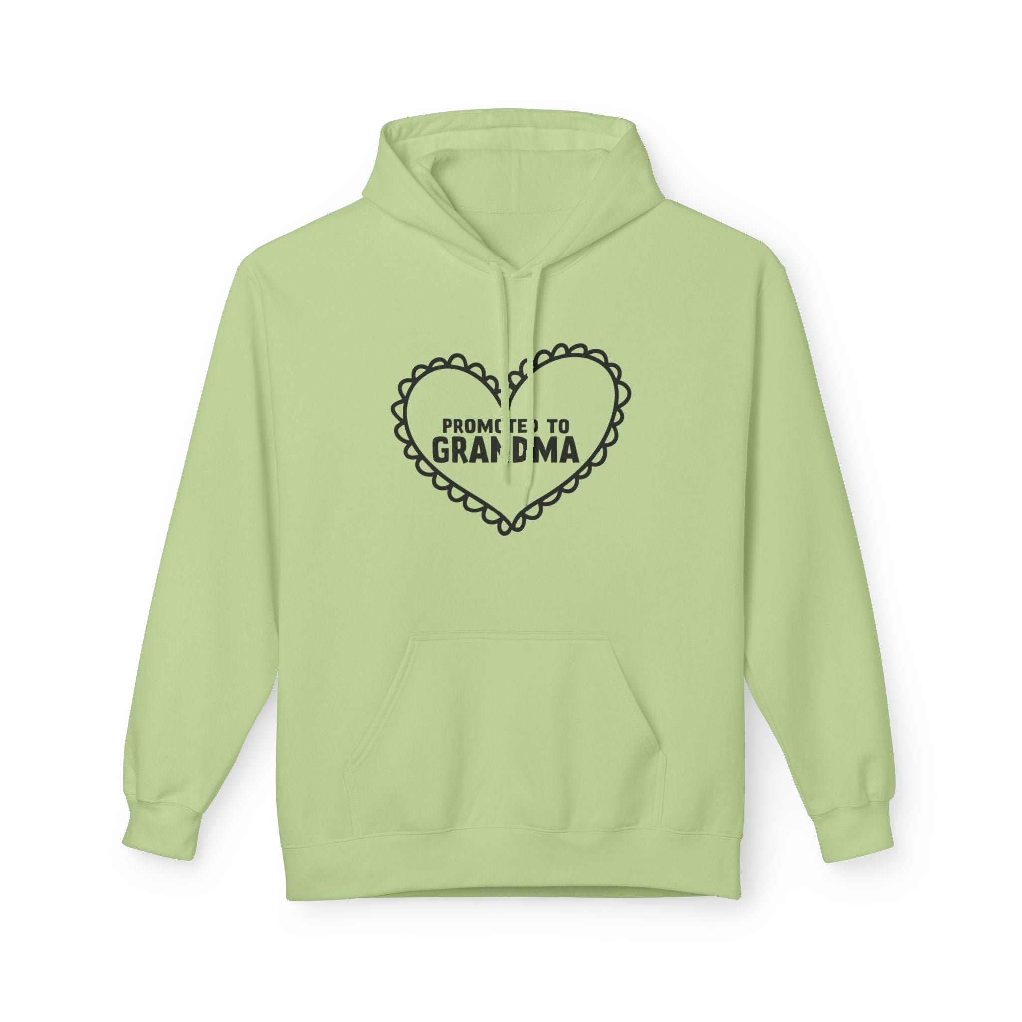 Grandma Fleece Hoodie - Promoted To Grandma | Hoodie by atgodanddesigns