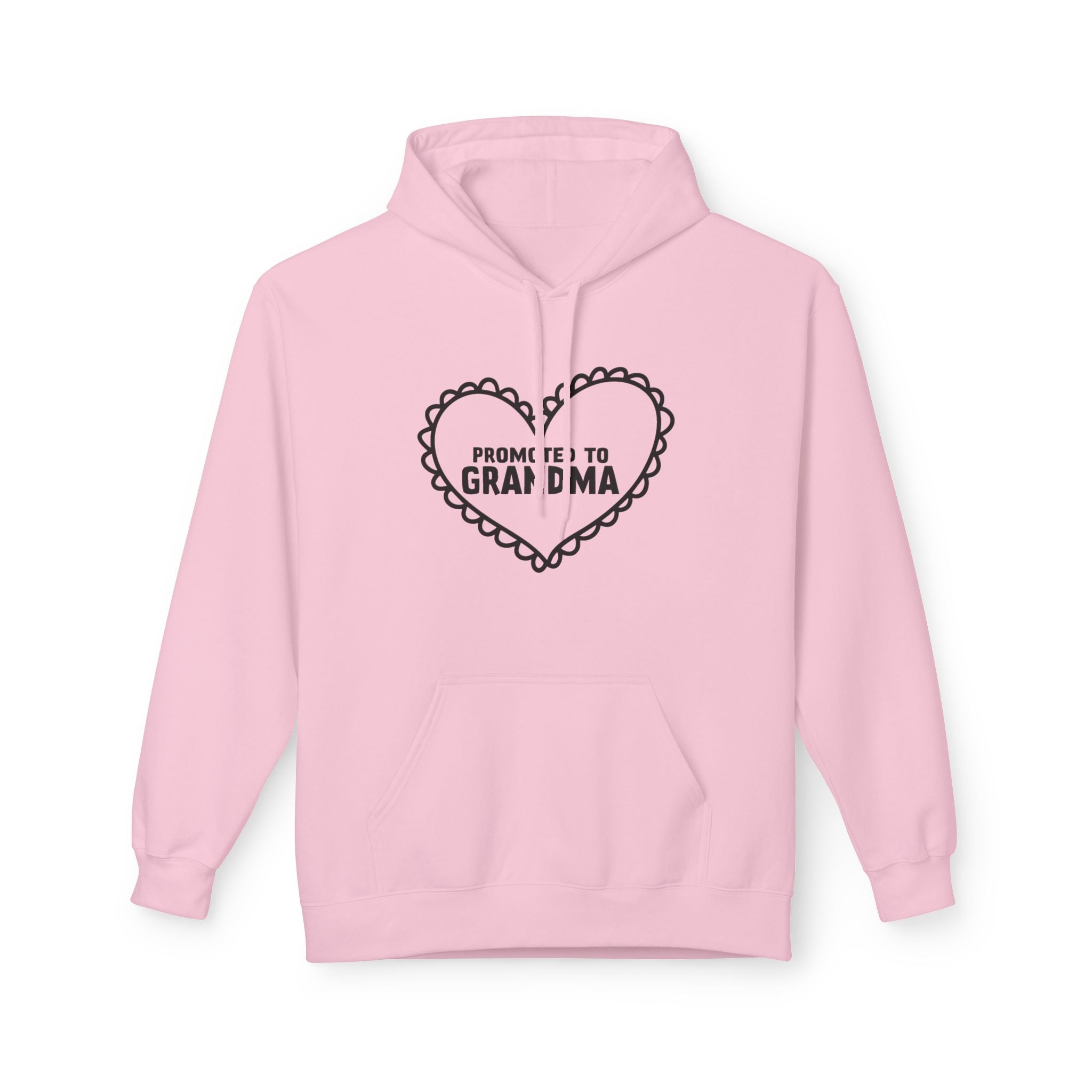 Grandma Fleece Hoodie - Promoted To Grandma | Hoodie by atgodanddesigns