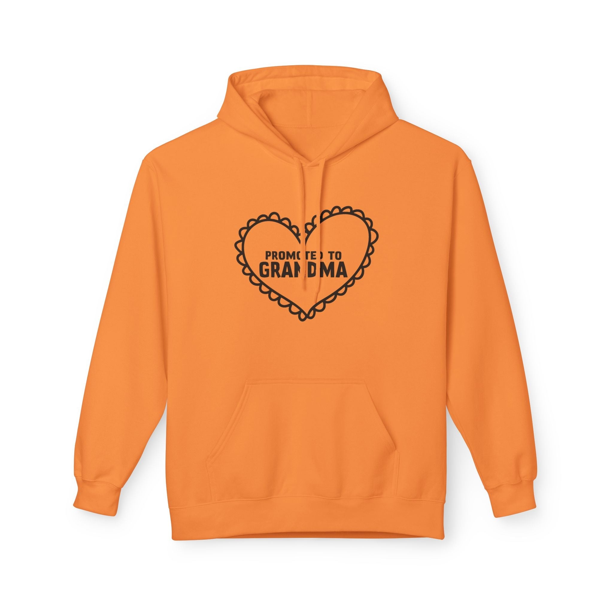 Grandma Fleece Hoodie - Promoted To Grandma | Hoodie by atgodanddesigns