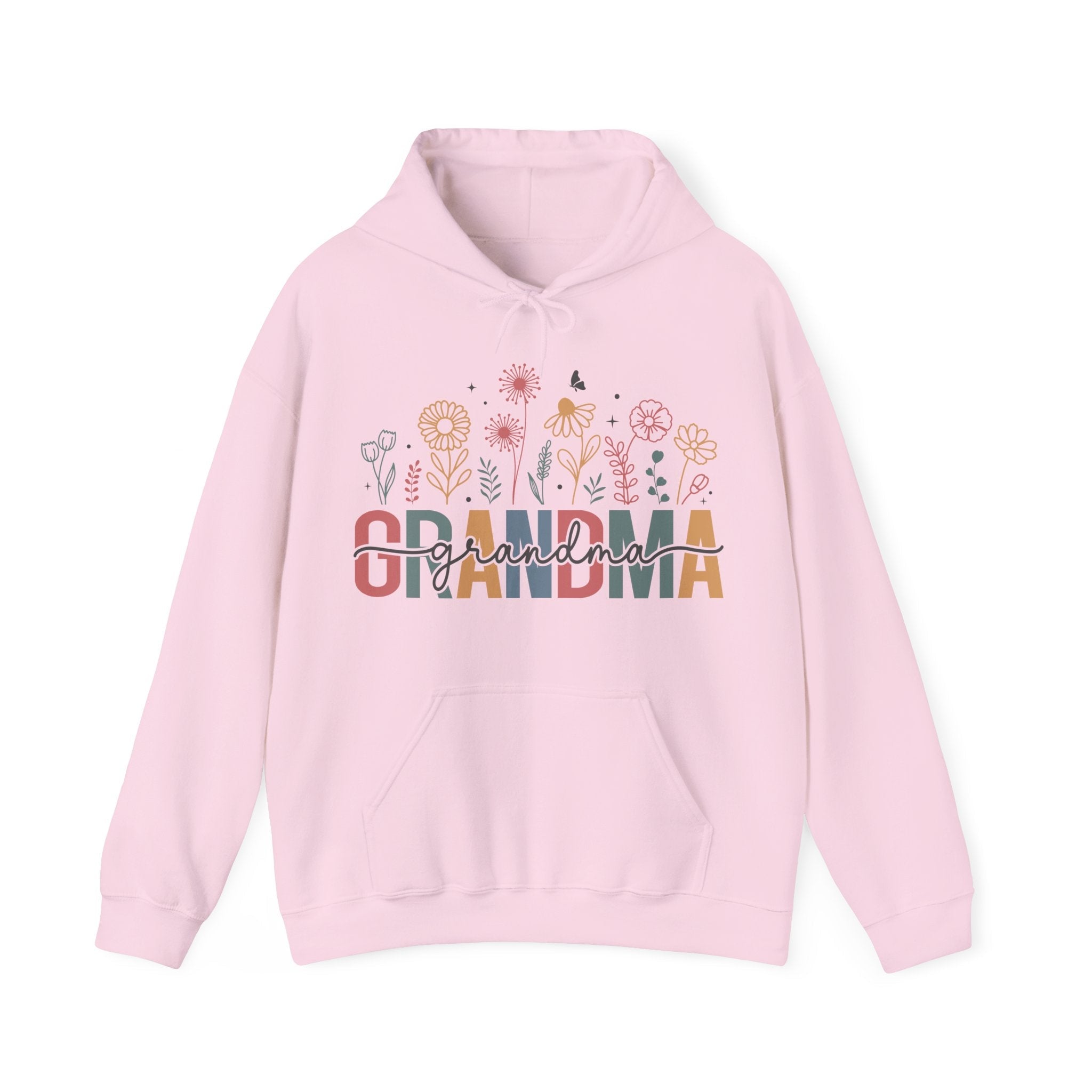 Grandma Hooded Sweatshirt - Grandma Floral | Hoodie by atgodanddesigns