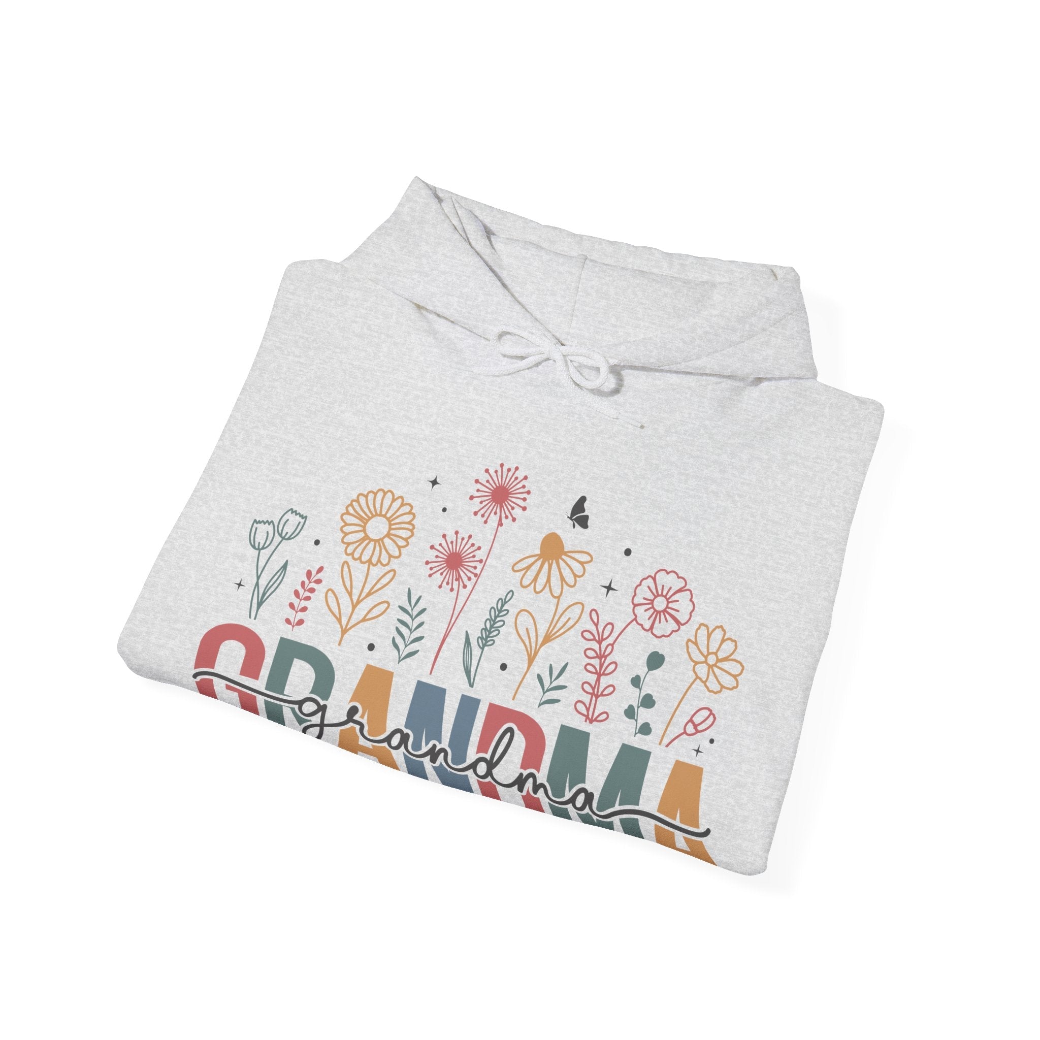 Grandma Hooded Sweatshirt - Grandma Floral | Hoodie by atgodanddesigns