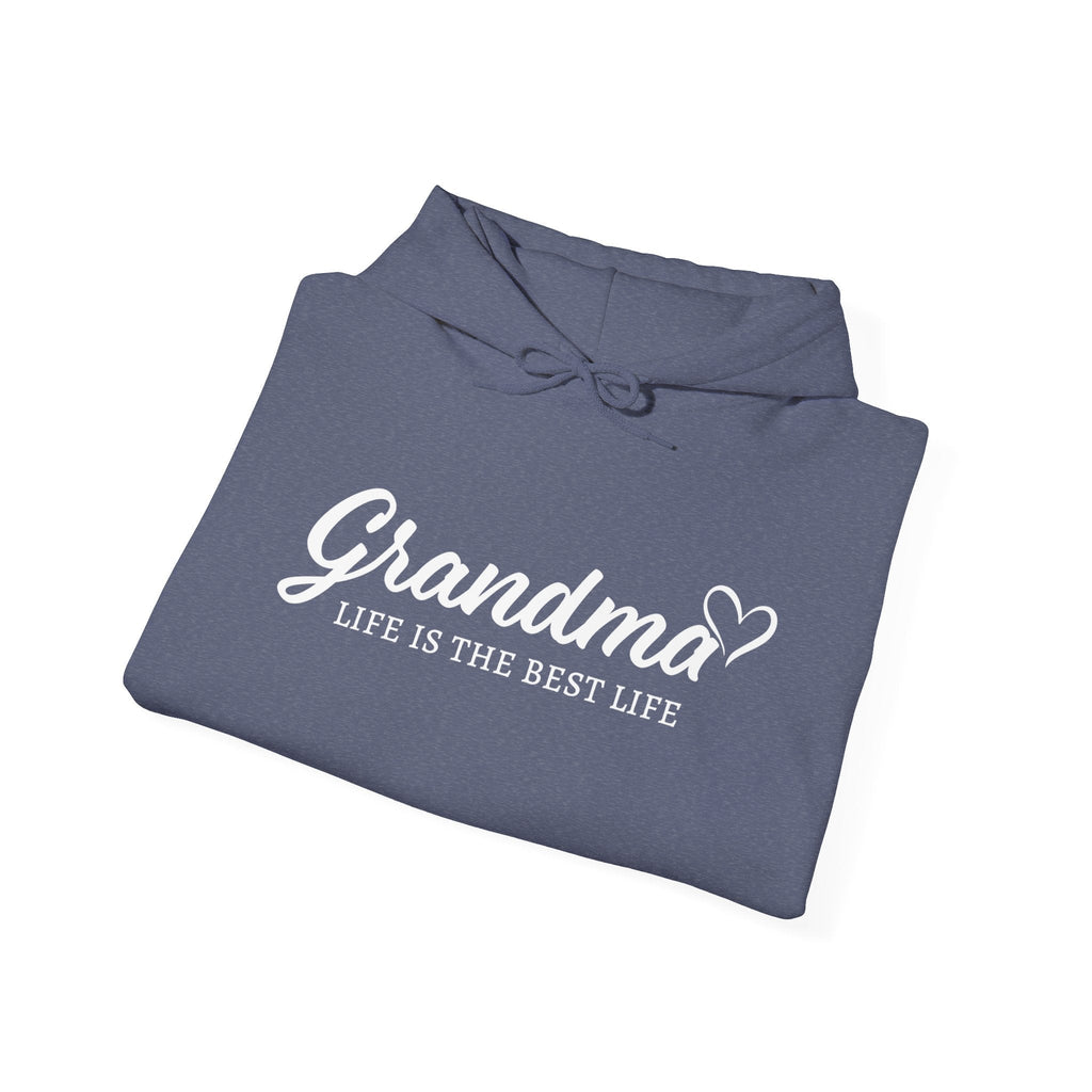 Grandma Hooded Sweatshirt - Grandma Life Is The Best Life | Hoodie by atgodanddesigns