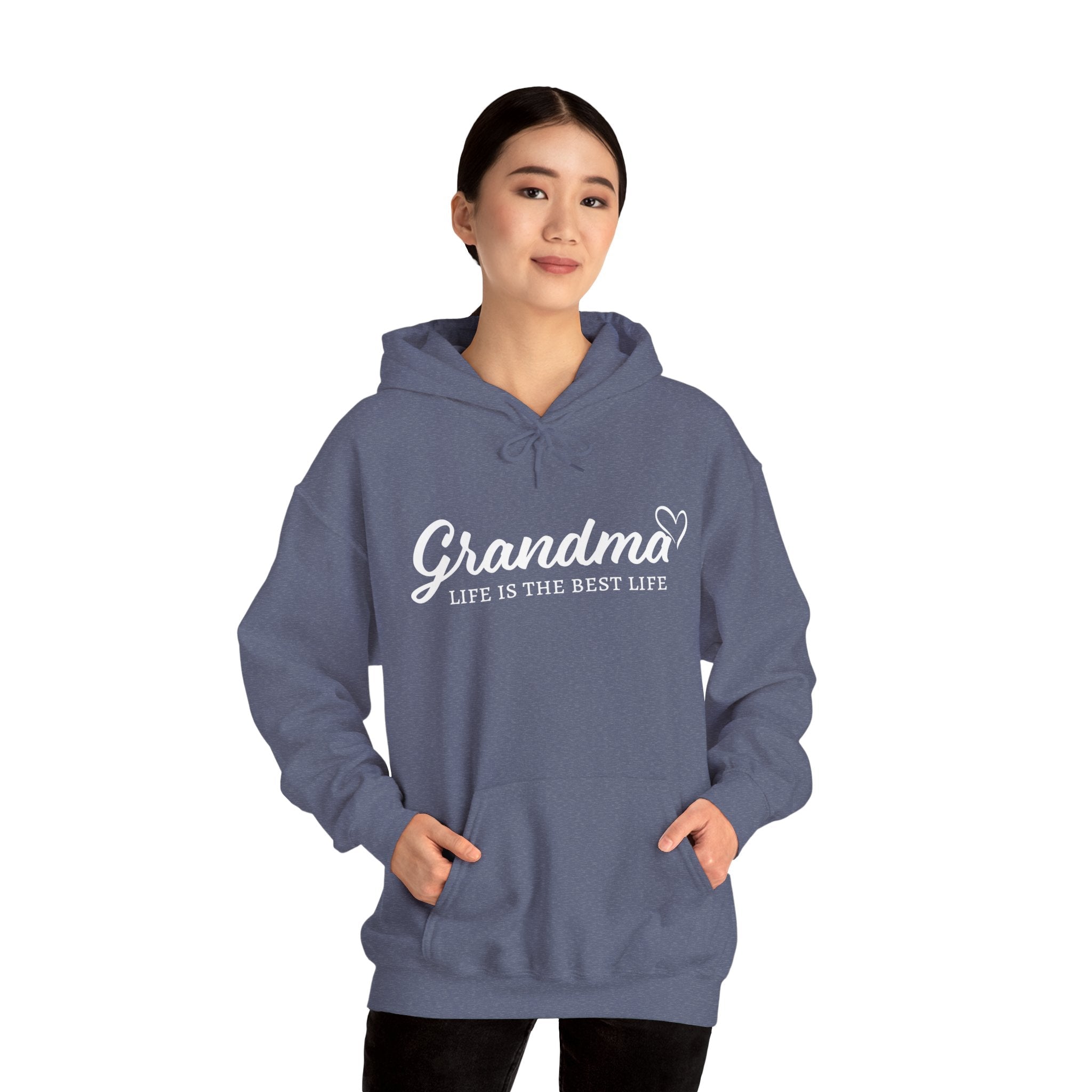 Grandma Hooded Sweatshirt - Grandma Life Is The Best Life | Hoodie by atgodanddesigns