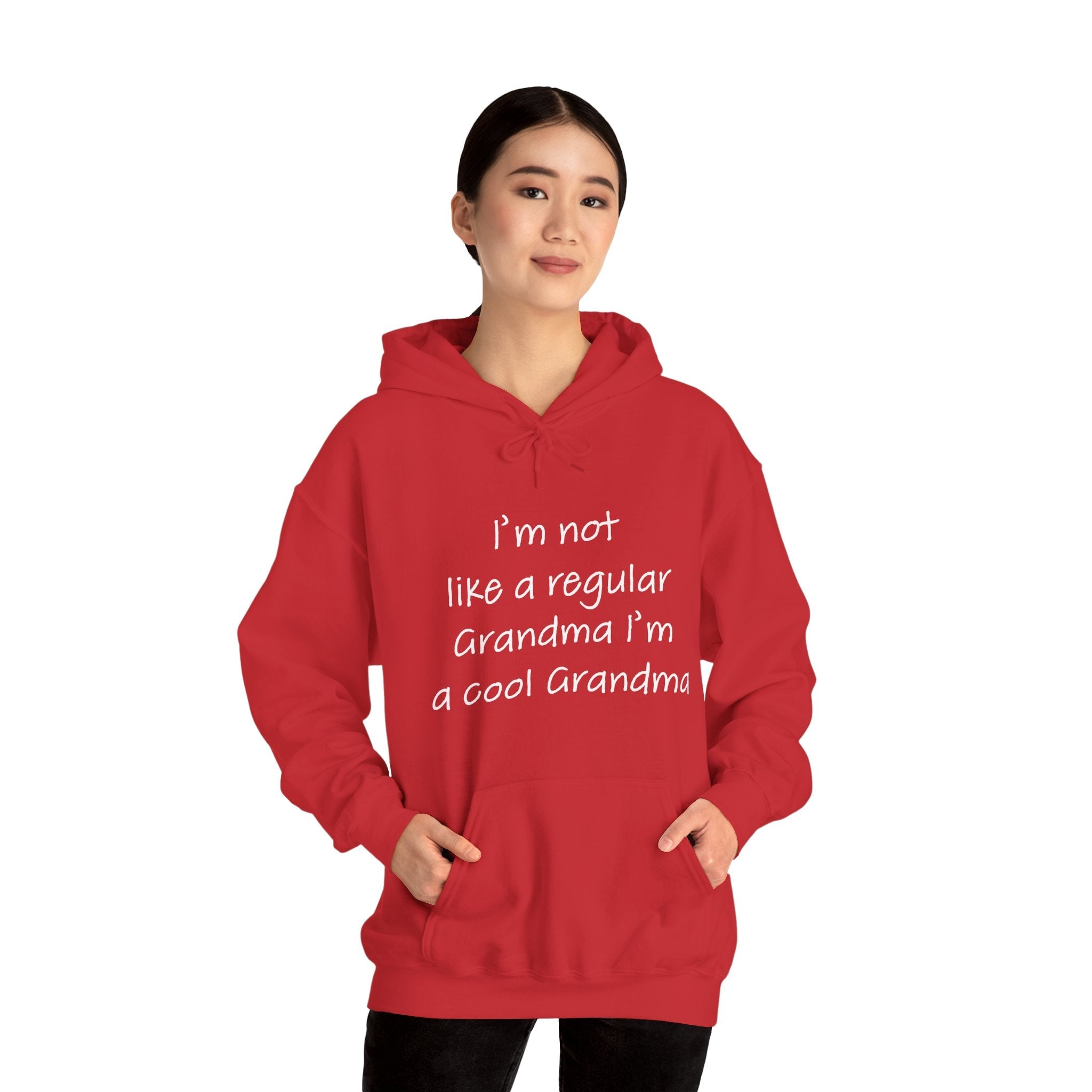 Grandma Hooded Sweatshirt - I'm Not Like A Regular Grandma | Hoodie by atgodanddesigns