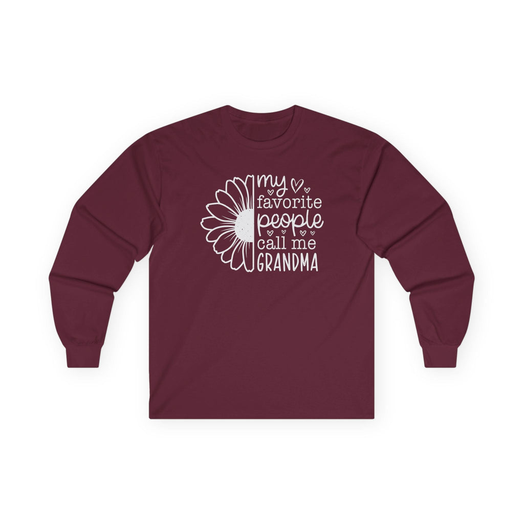 Grandma Long Sleeve - My Favorite People Call Me Grandma | Long - sleeve by atgodanddesigns