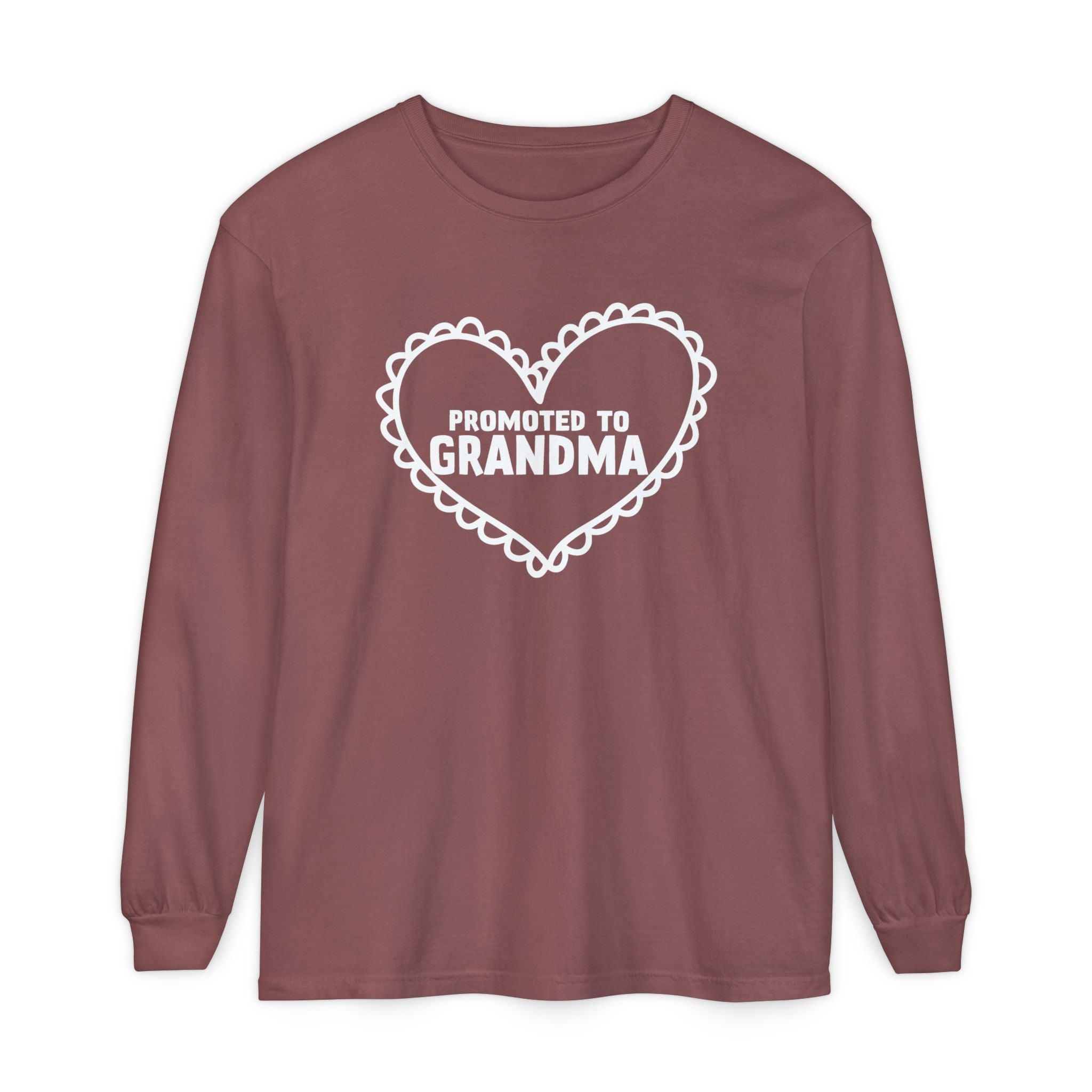 Grandma Long Sleeve - Promoted To Grandma | Long - sleeve by atgodanddesigns