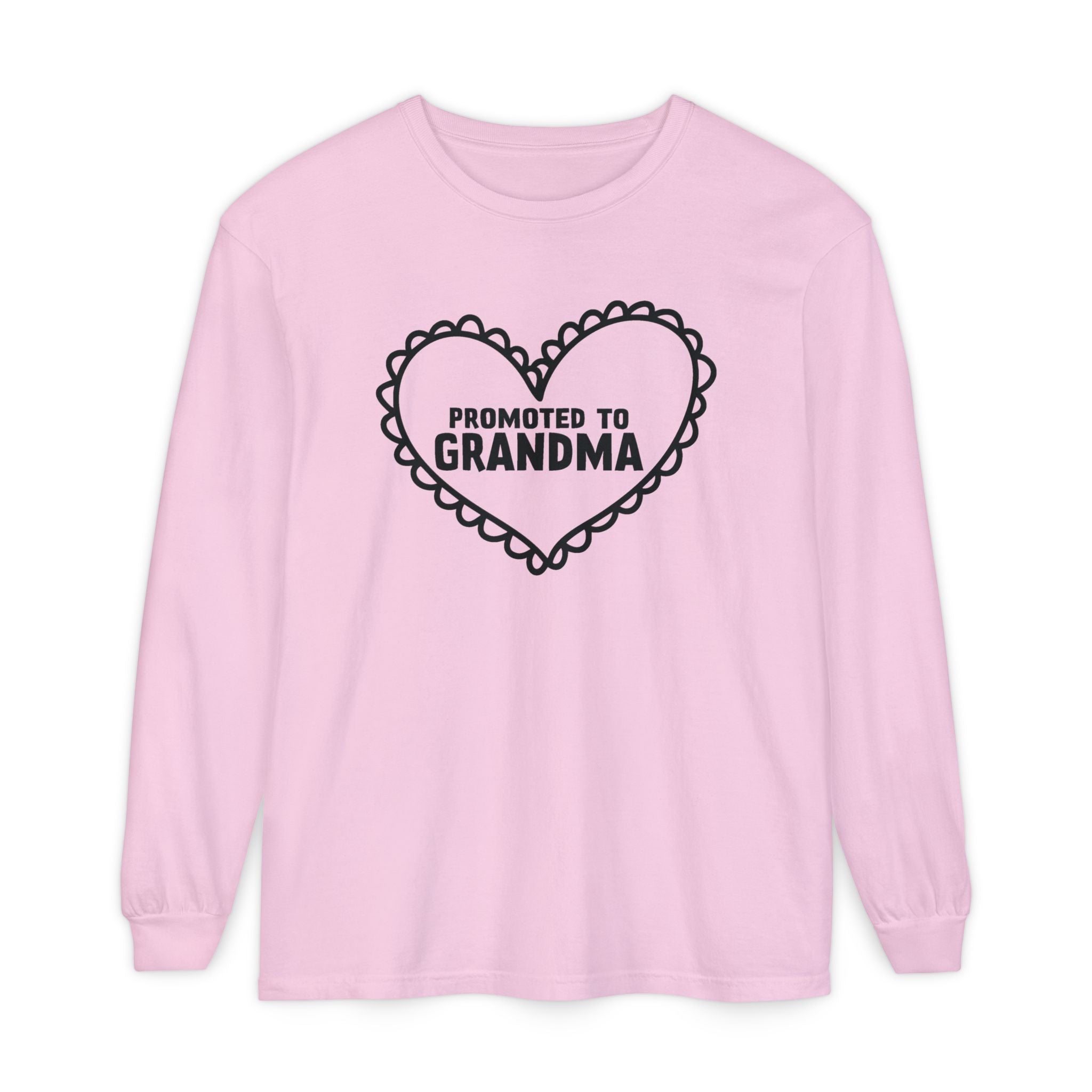 Grandma Long Sleeve - Promoted To Grandma | Long - sleeve by atgodanddesigns