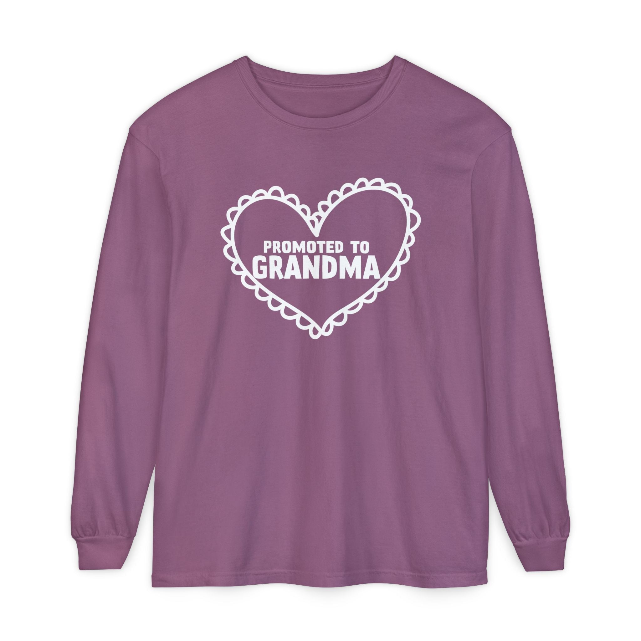 Grandma Long Sleeve - Promoted To Grandma | Long - sleeve by atgodanddesigns