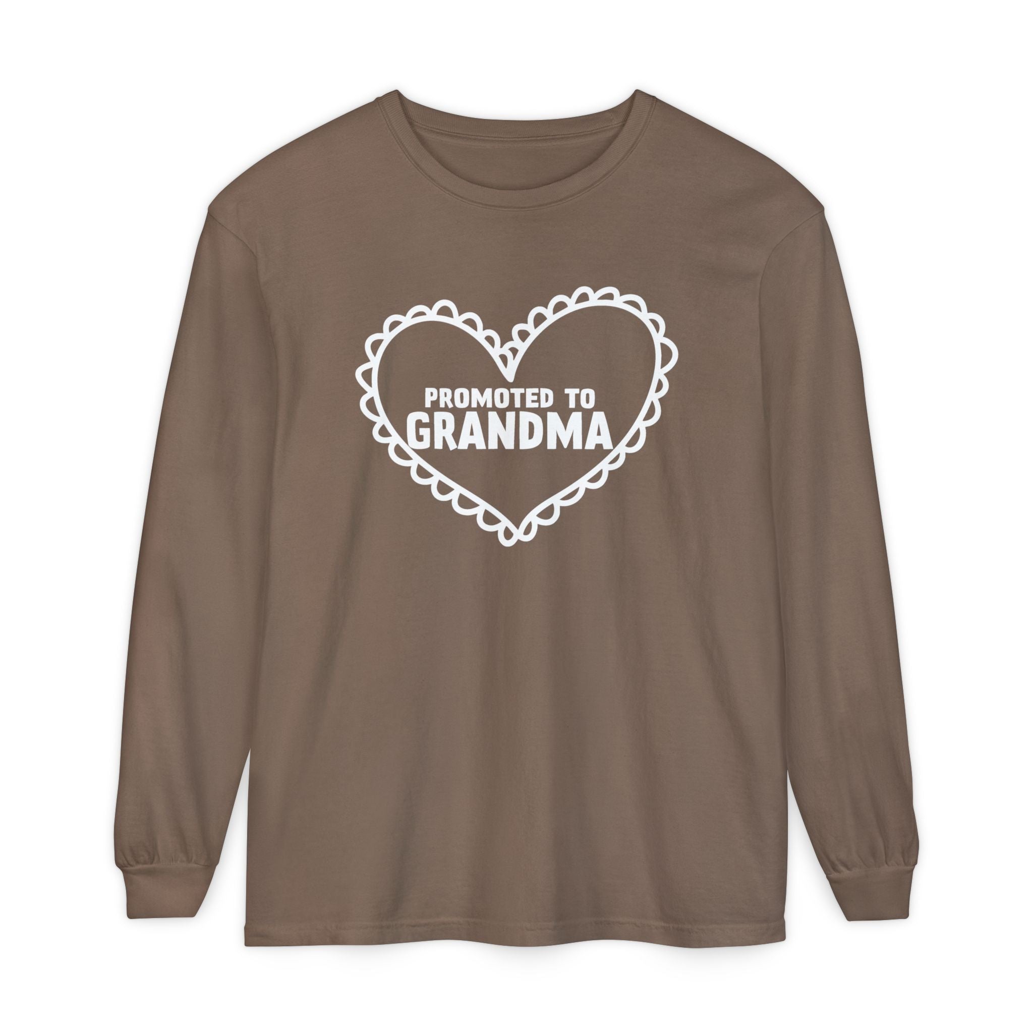 Grandma Long Sleeve - Promoted To Grandma | Long - sleeve by atgodanddesigns