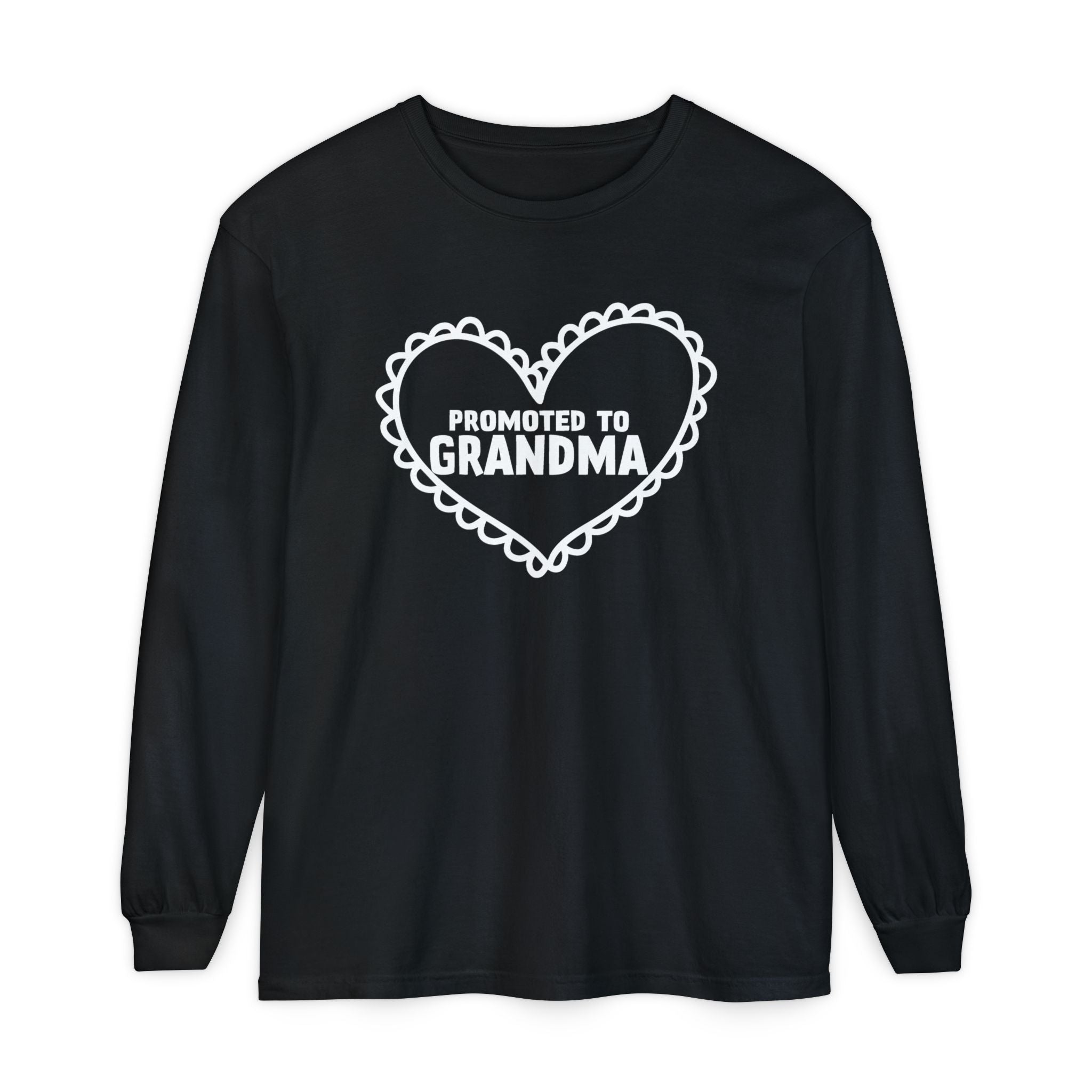 Grandma Long Sleeve - Promoted To Grandma | Long - sleeve by atgodanddesigns