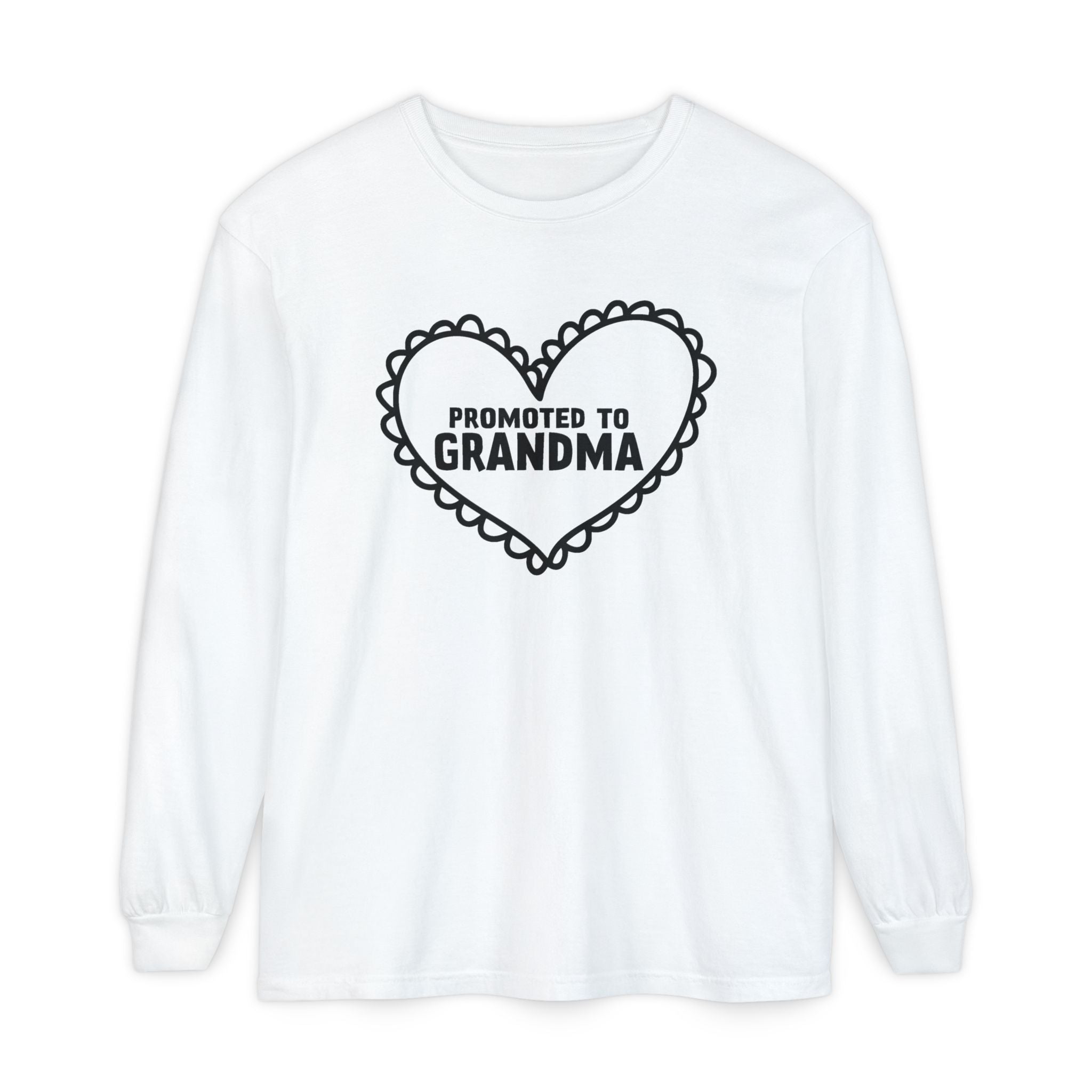 Grandma Long Sleeve - Promoted To Grandma | Long - sleeve by atgodanddesigns