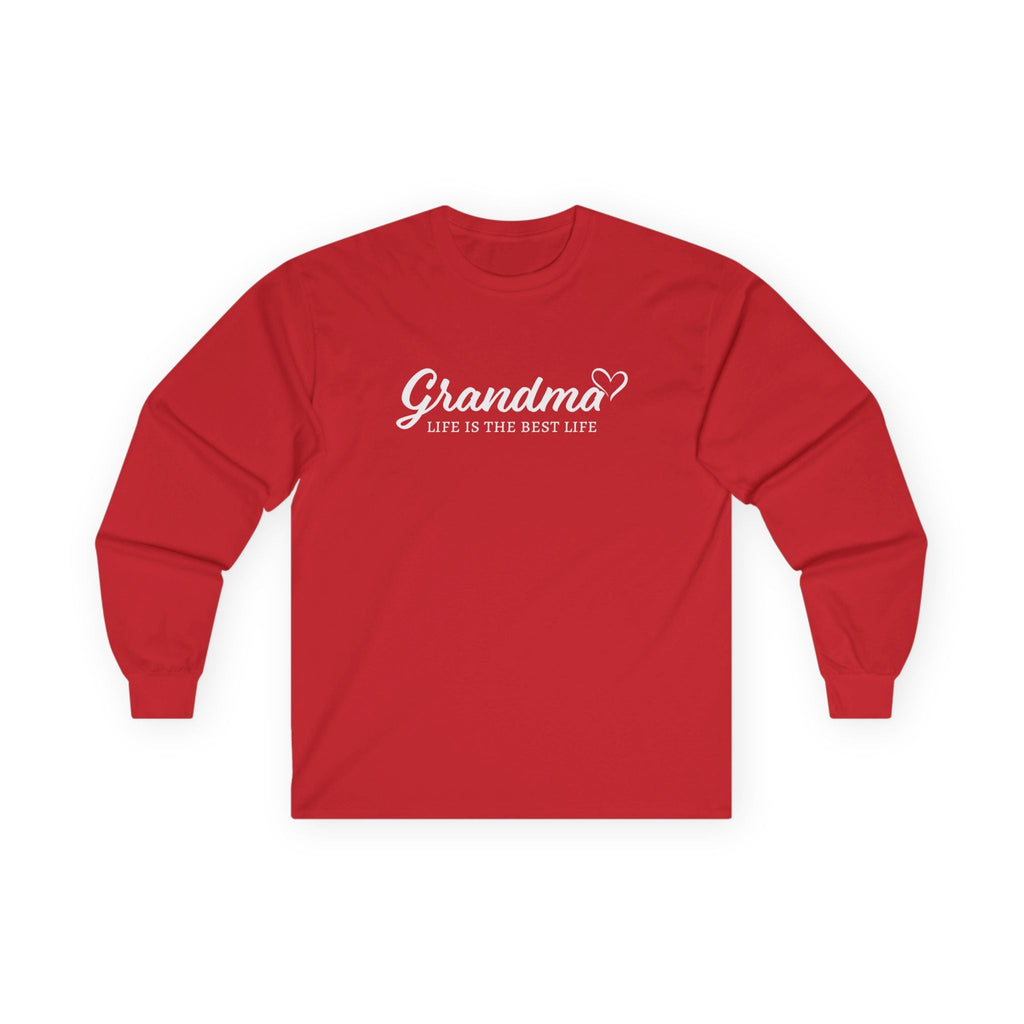 Grandma Long Sleeve Tee - Grandma Life Is The Best Life | Long - sleeve by atgodanddesigns