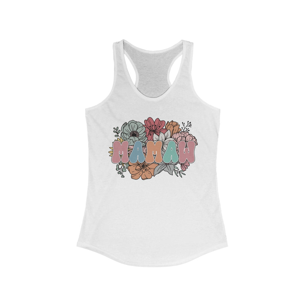 Grandma Racerback Tank - MAMAW | Tank Top by atgodanddesigns