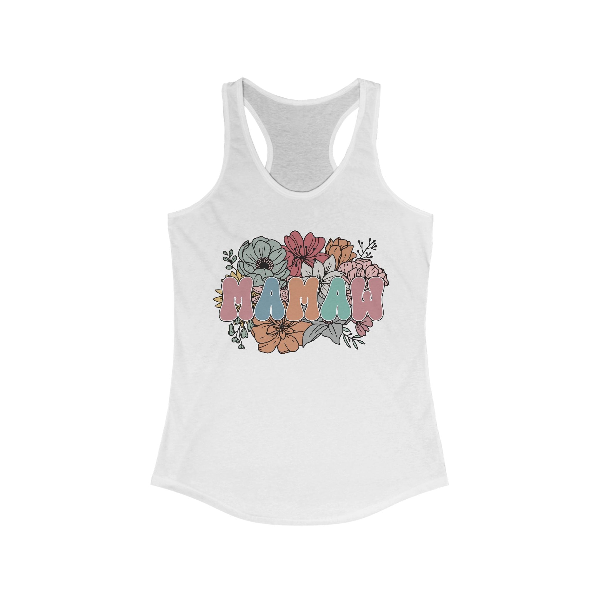 Grandma Racerback Tank - MAMAW | Tank Top by atgodanddesigns