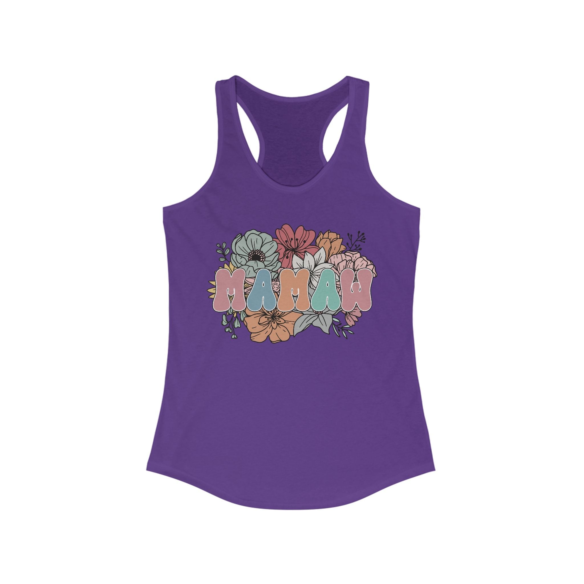 Grandma Racerback Tank - MAMAW | Tank Top by atgodanddesigns