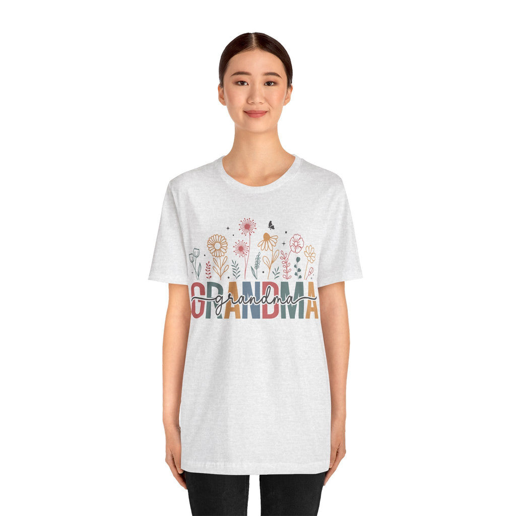 Grandma T-Shirt - Grandma Floral | T-Shirt by atgodanddesigns