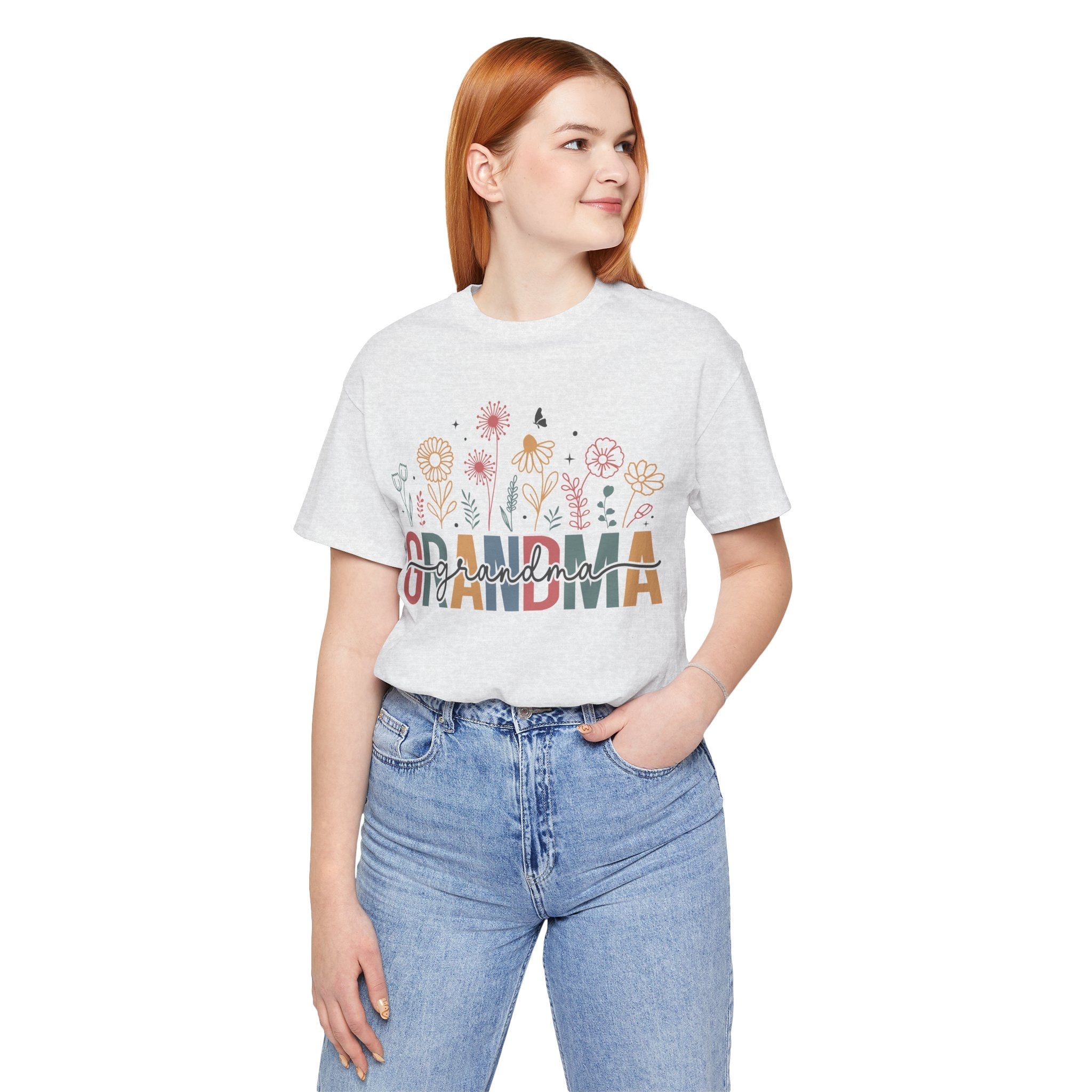 Grandma T-Shirt - Grandma Floral | T-Shirt by atgodanddesigns