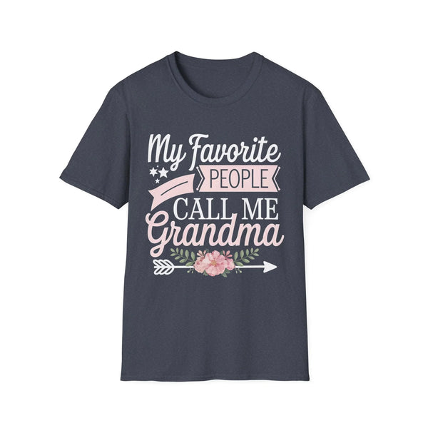 Grandma T-Shirt - My Favorite People Call Me Grandma | T-Shirt by atgodanddesigns