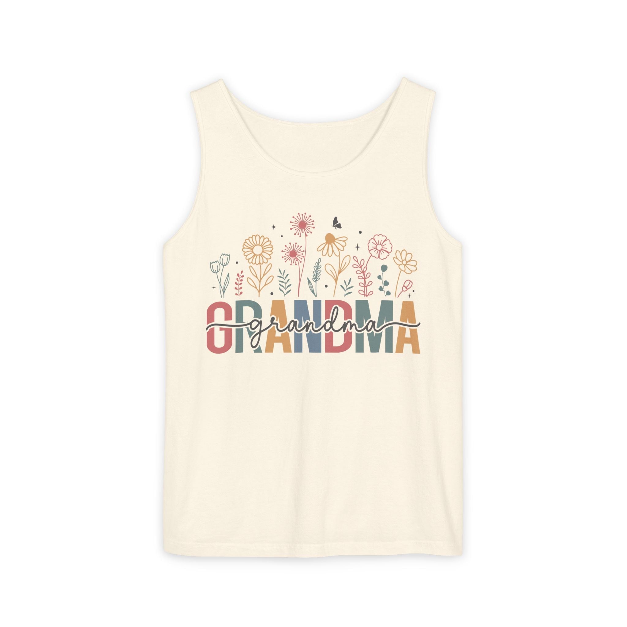 Grandma Tank Top - Grandma Floral | Tank Top by atgodanddesigns
