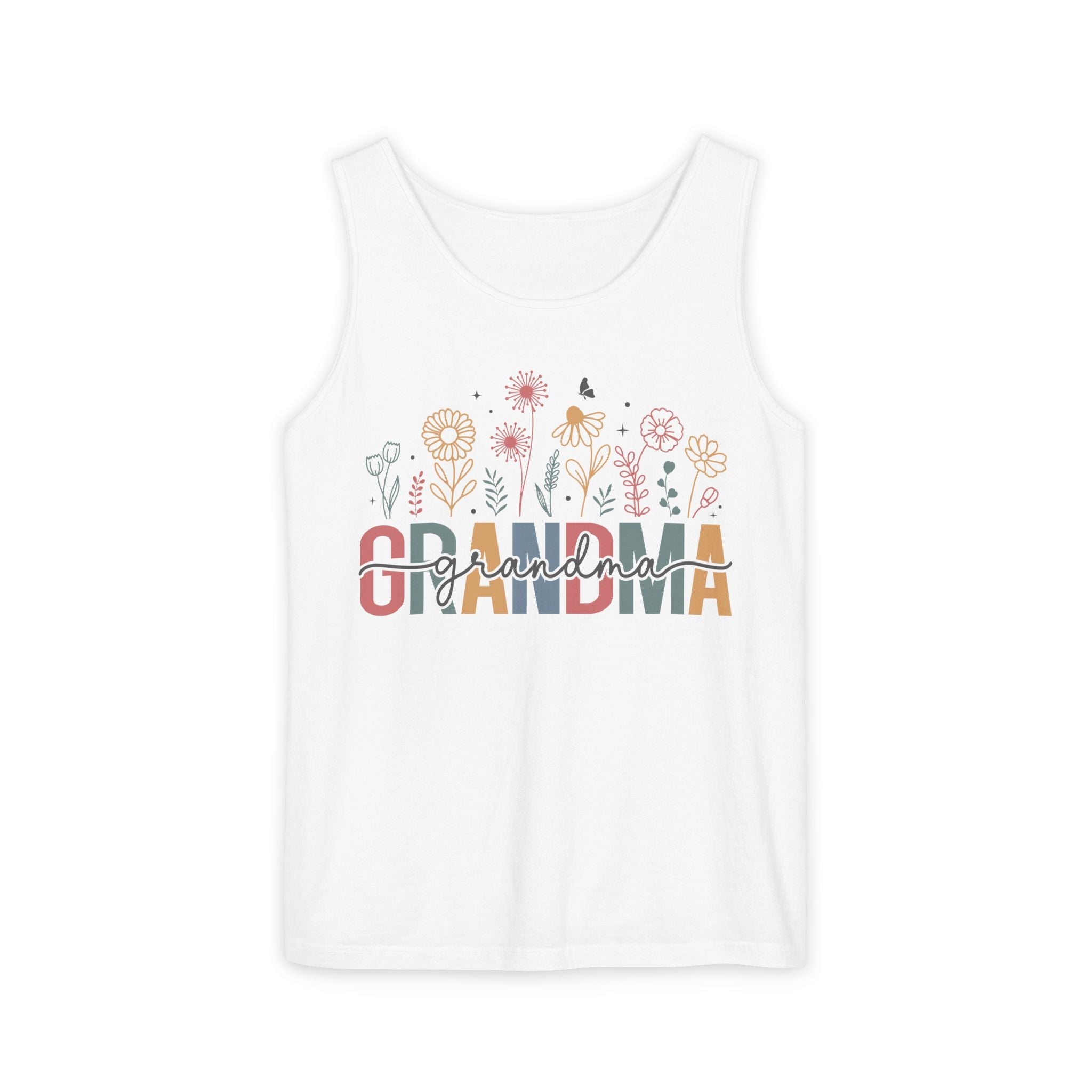 Grandma Tank Top - Grandma Floral | Tank Top by atgodanddesigns