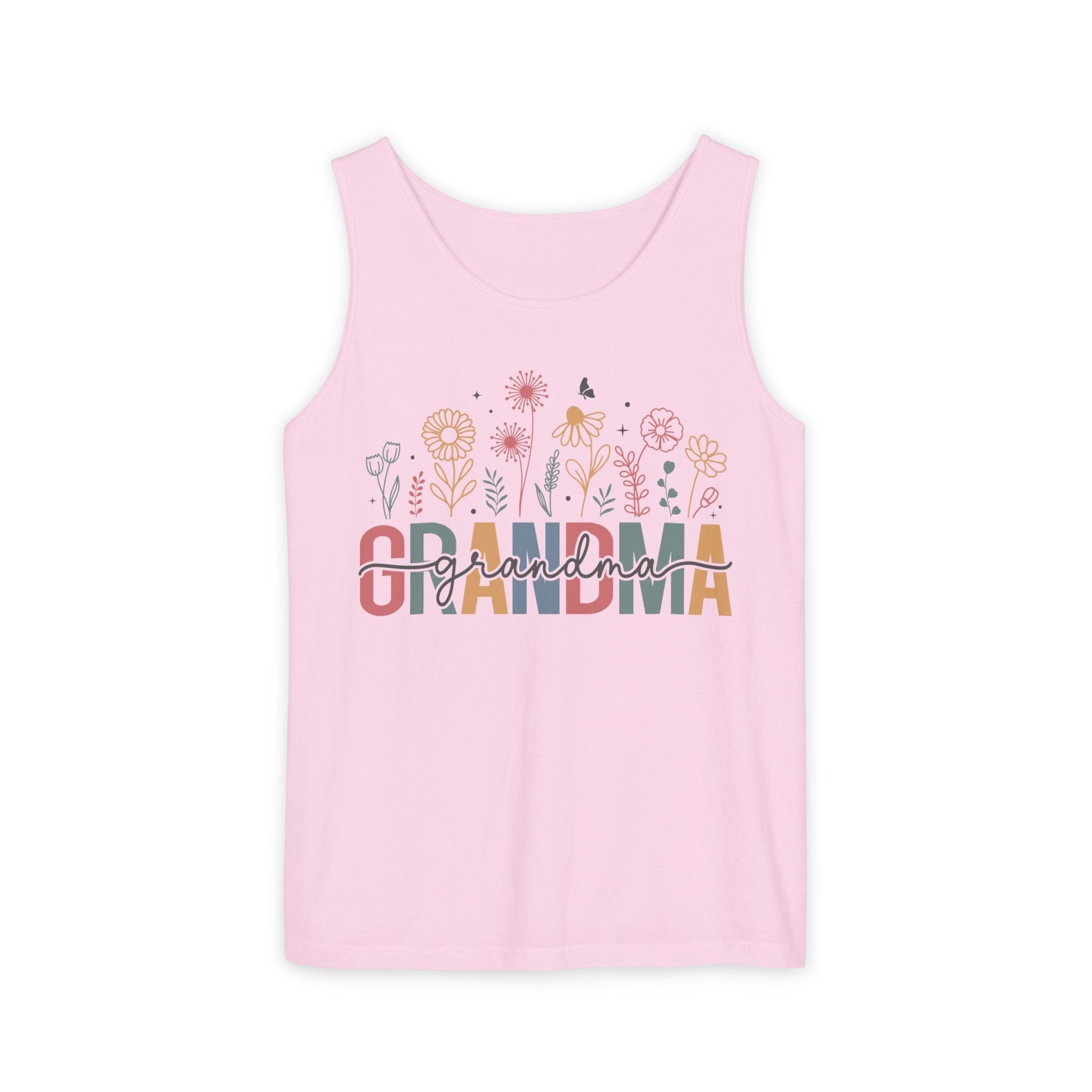 Grandma Tank Top - Grandma Floral | Tank Top by atgodanddesigns