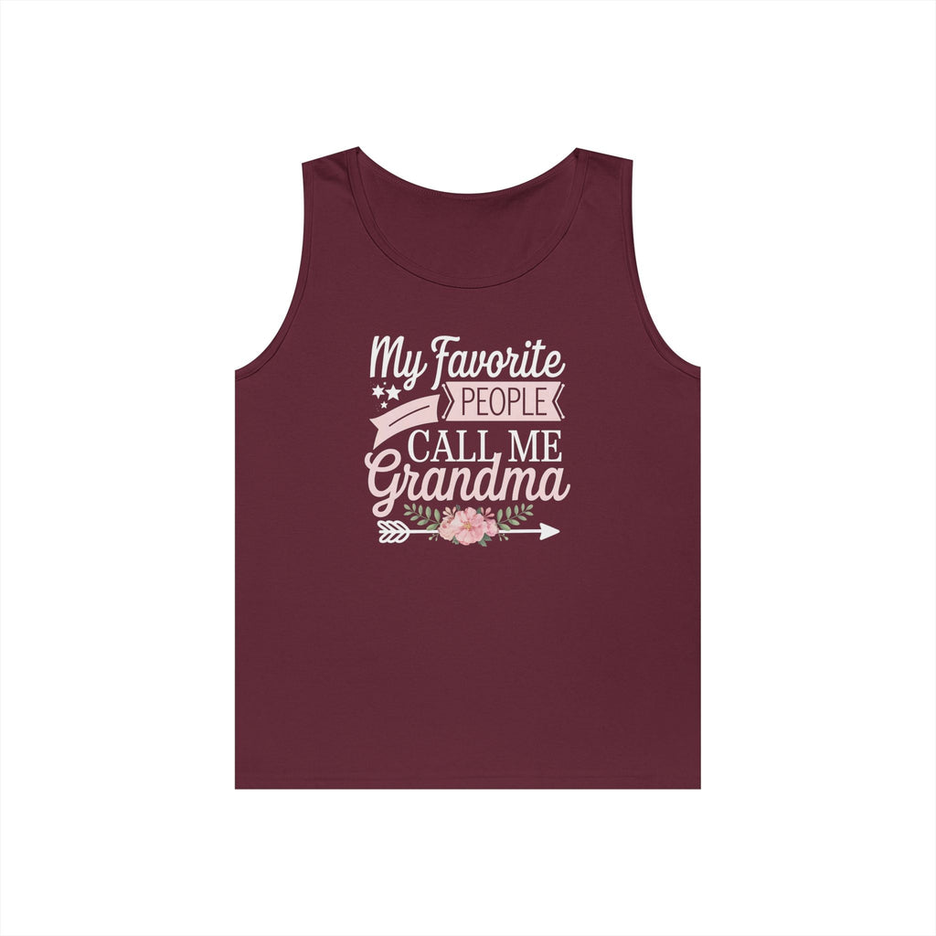 Grandma Tank Top - My Favorite People Call Me Grandma | Tank Top by atgodanddesigns