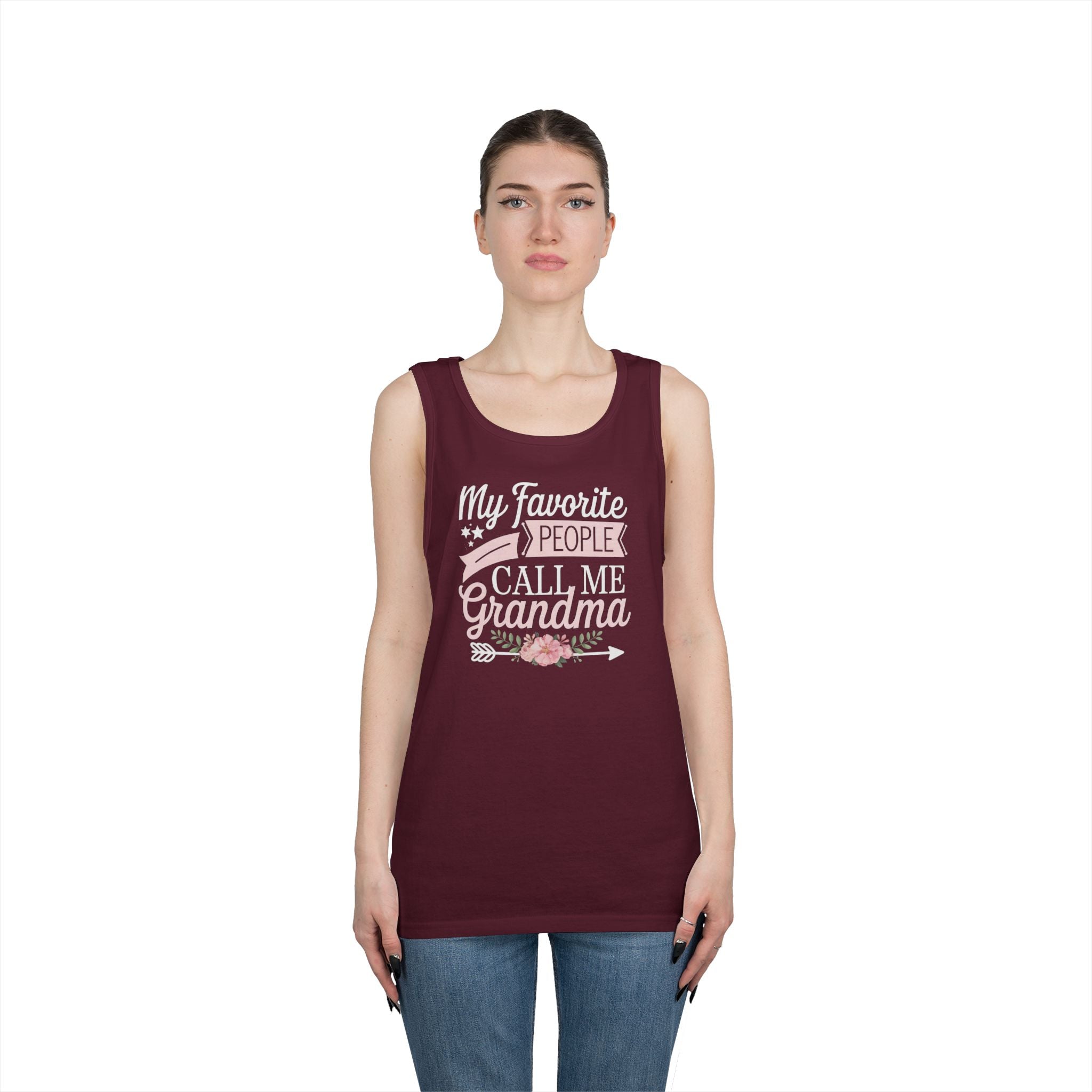 Grandma Tank Top - My Favorite People Call Me Grandma | Tank Top by atgodanddesigns