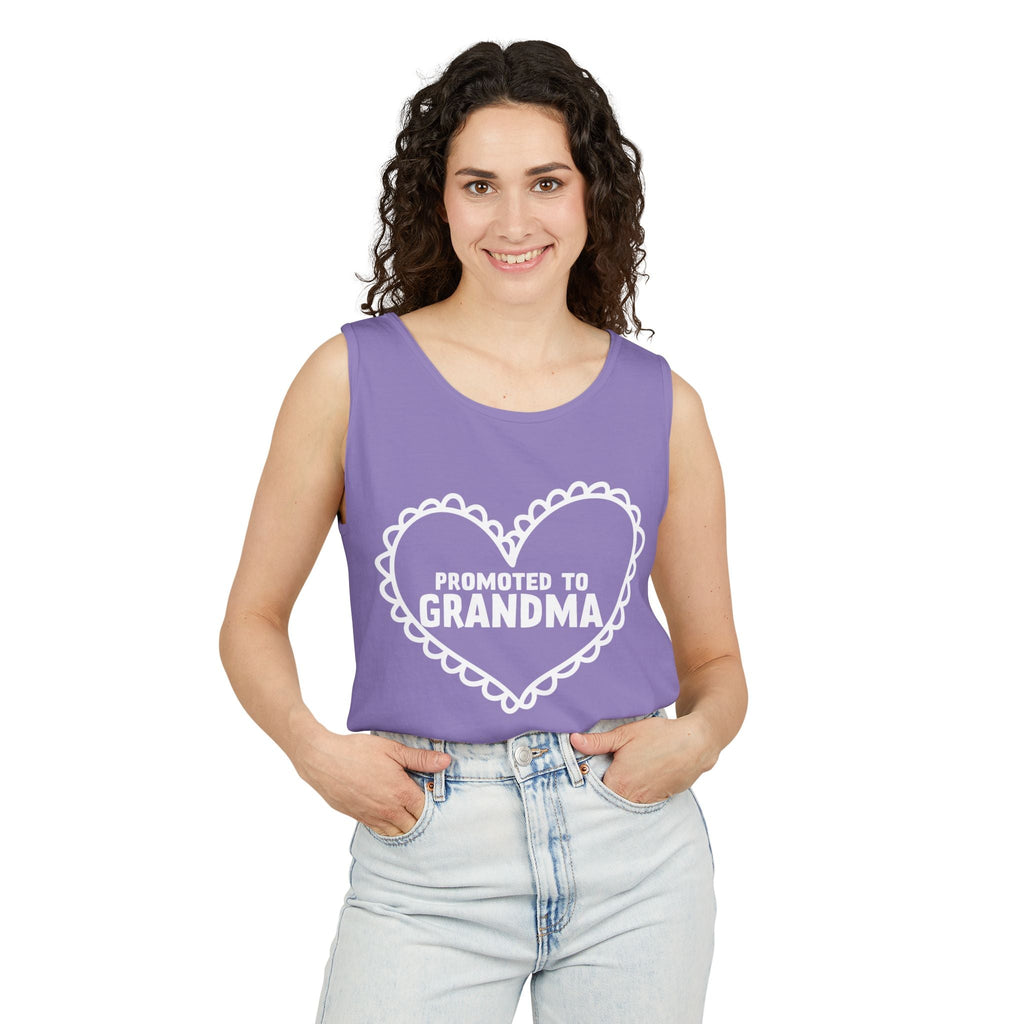 Grandma Tank Top - Promoted To Grandma | Tank Top by atgodanddesigns