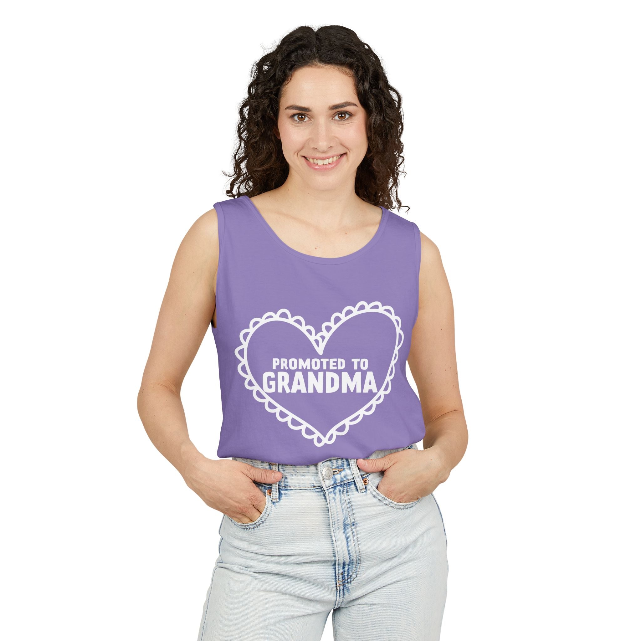 Grandma Tank Top - Promoted To Grandma | Tank Top by atgodanddesigns