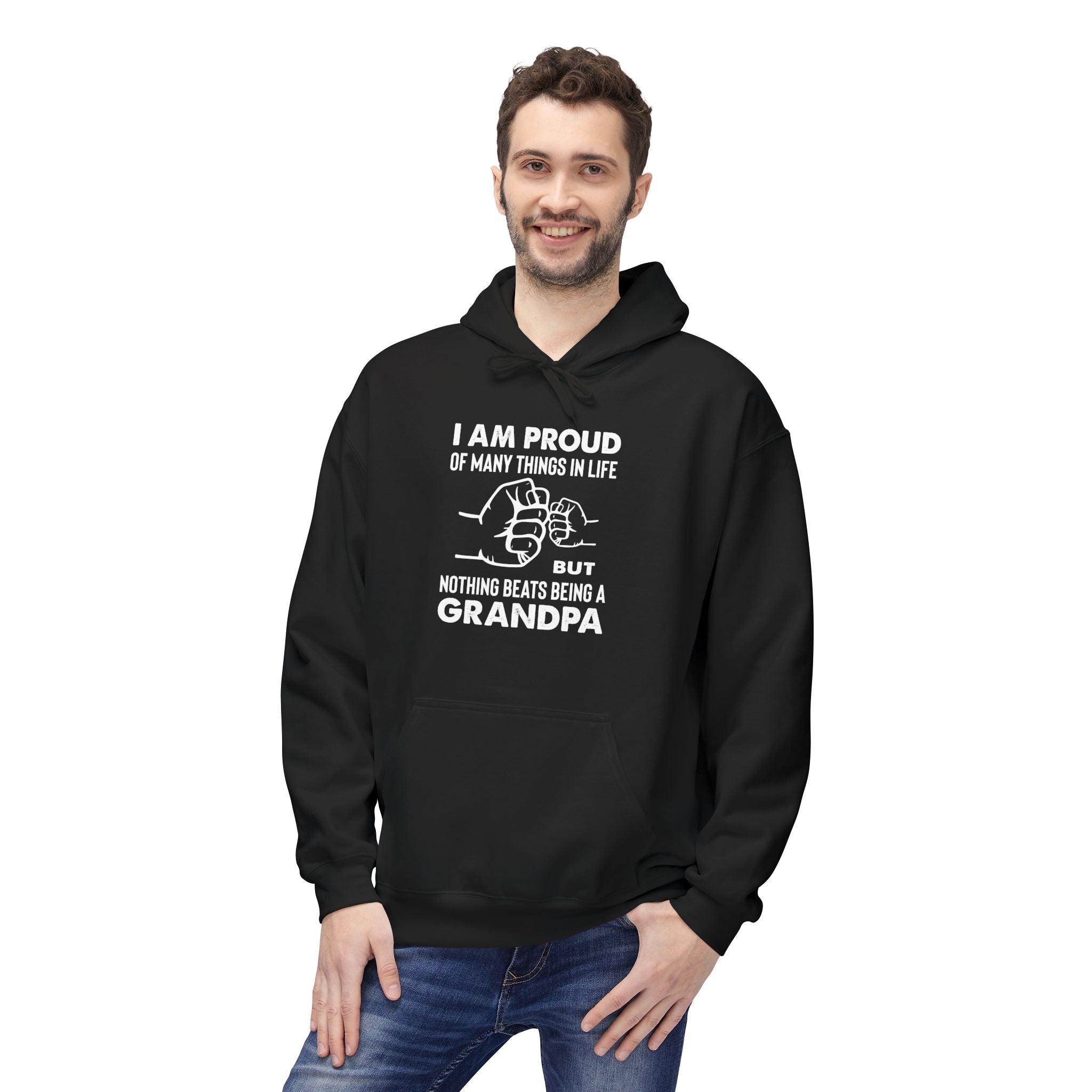 Grandpa Fleece Hoodie - I Am Proud Of Many Things | Hoodie by atgodanddesigns