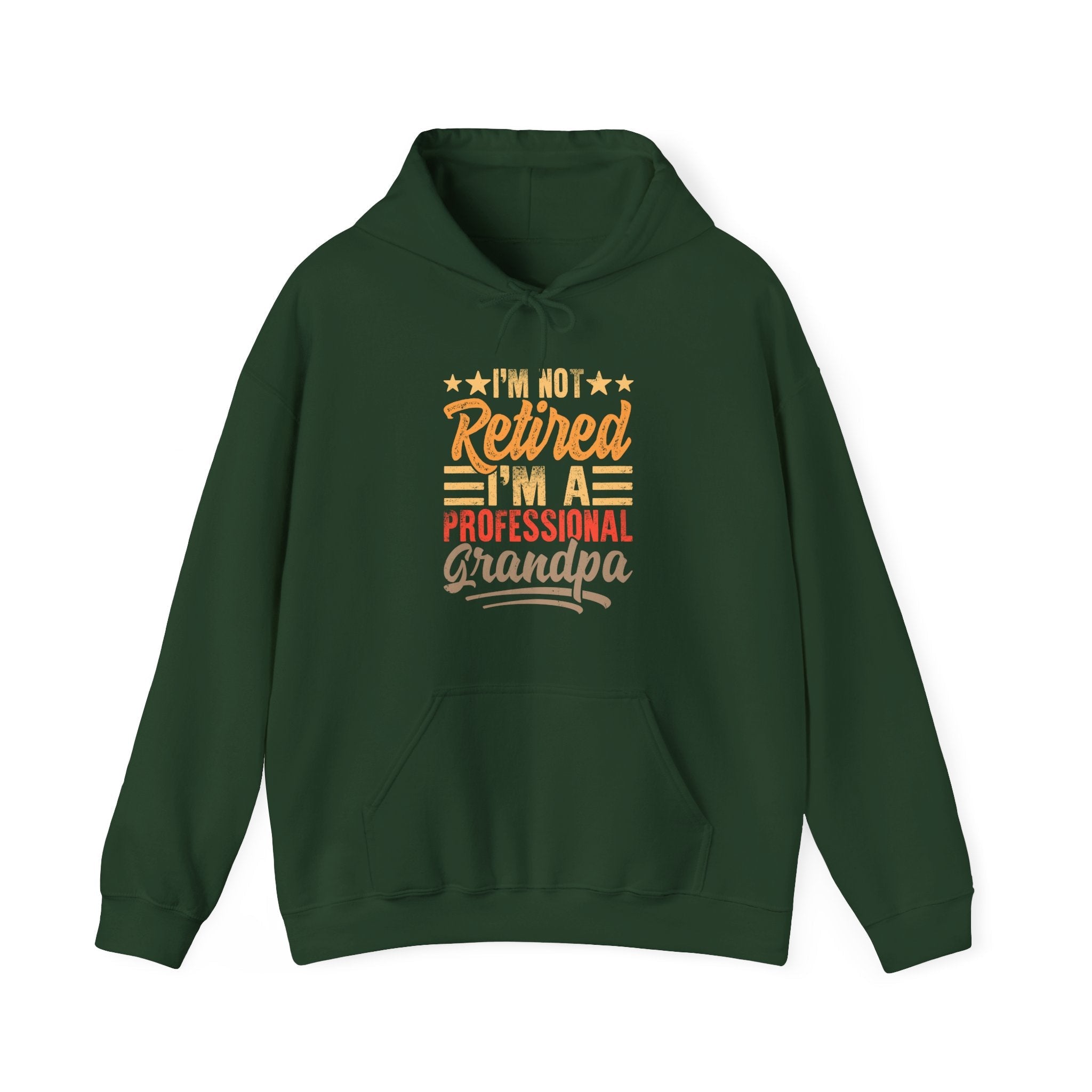 Grandpa Hooded Sweatshirt - I'm Not Retired I'm A Professional Grandpa | Hoodie by atgodanddesigns