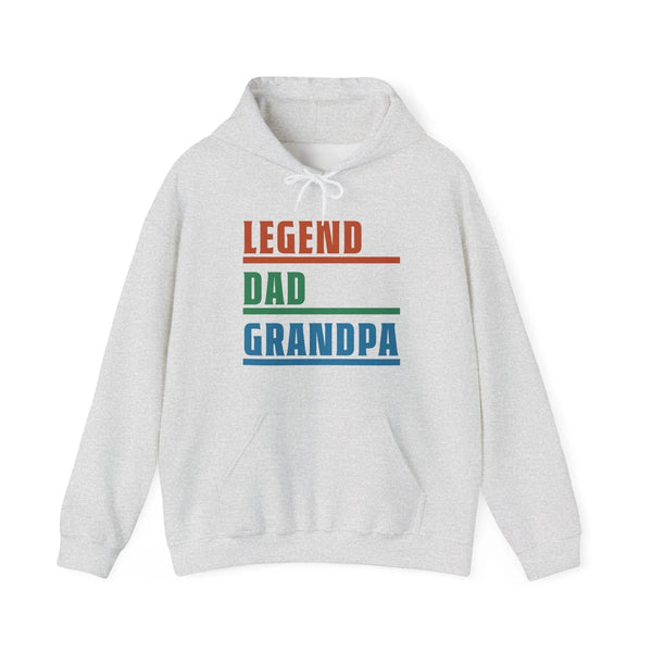 Grandpa Hooded Sweatshirt - Legend Dad Grandpa | Hoodie by atgodanddesigns