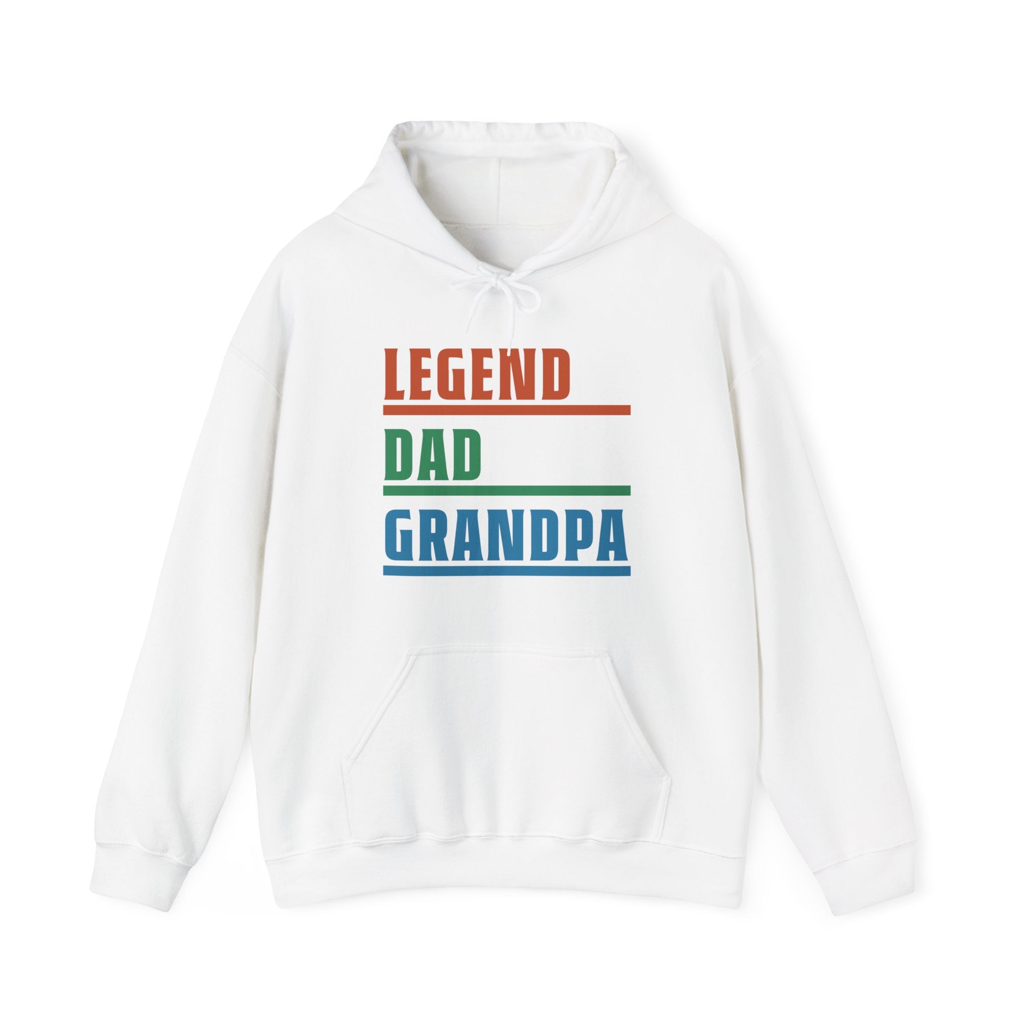 Grandpa Hooded Sweatshirt - Legend Dad Grandpa | Hoodie by atgodanddesigns