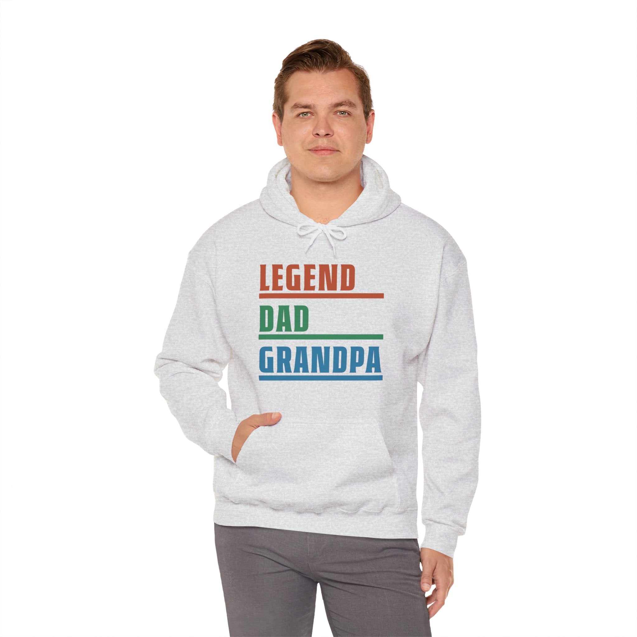 Grandpa Hooded Sweatshirt - Legend Dad Grandpa | Hoodie by atgodanddesigns