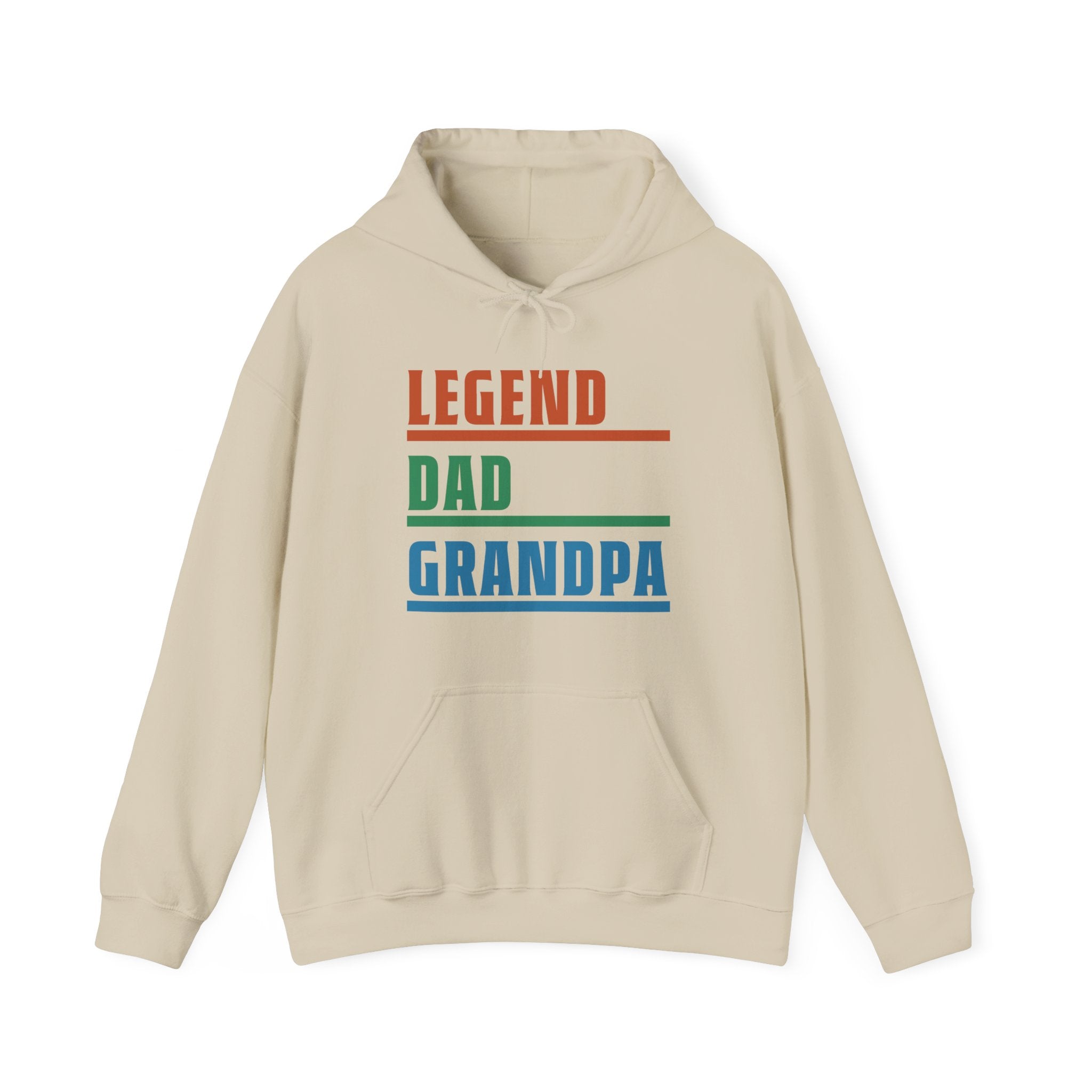 Grandpa Hooded Sweatshirt - Legend Dad Grandpa | Hoodie by atgodanddesigns