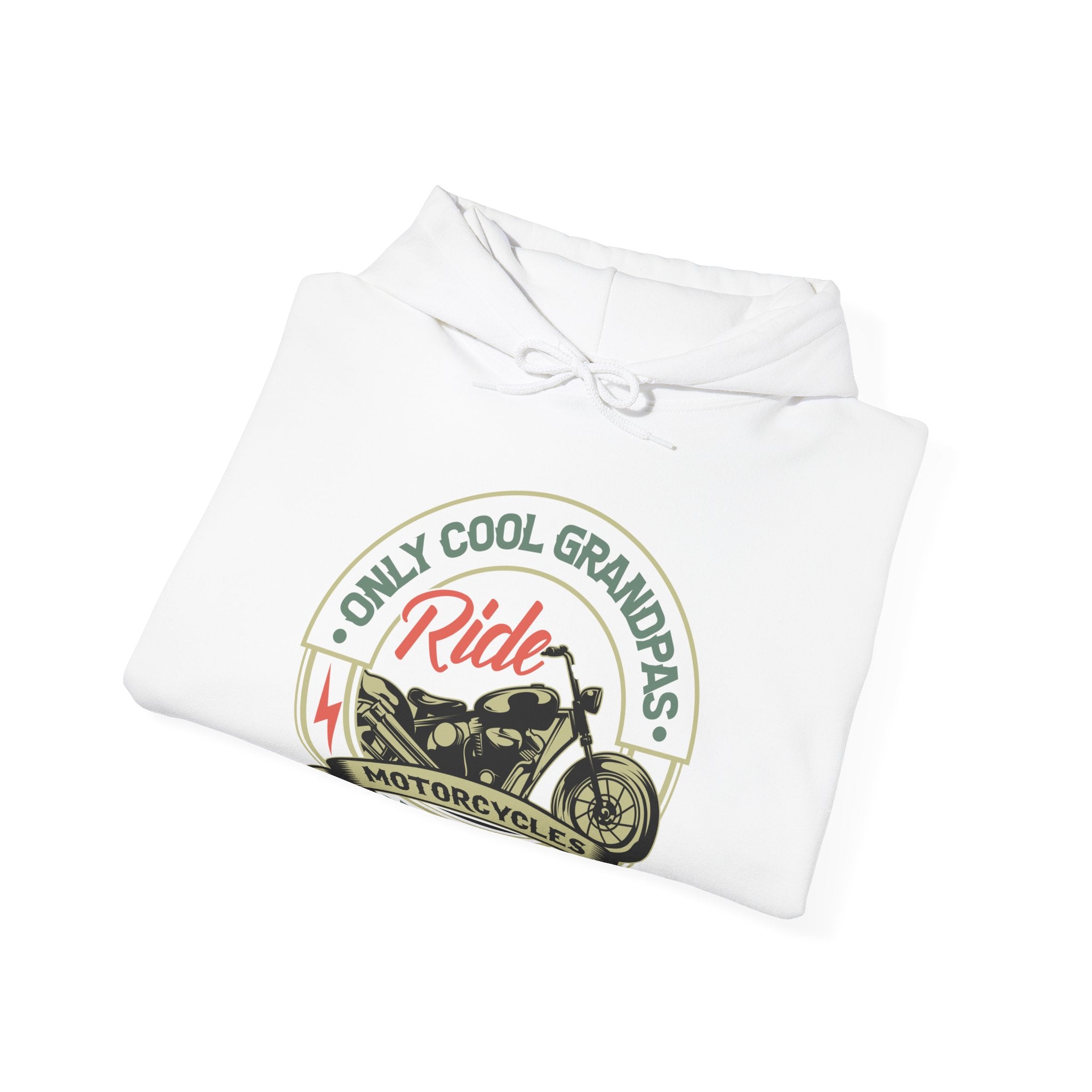 Grandpa Hooded Sweatshirt - Only Cool Grandpas Ride Motorcycles | Hoodie by atgodanddesigns