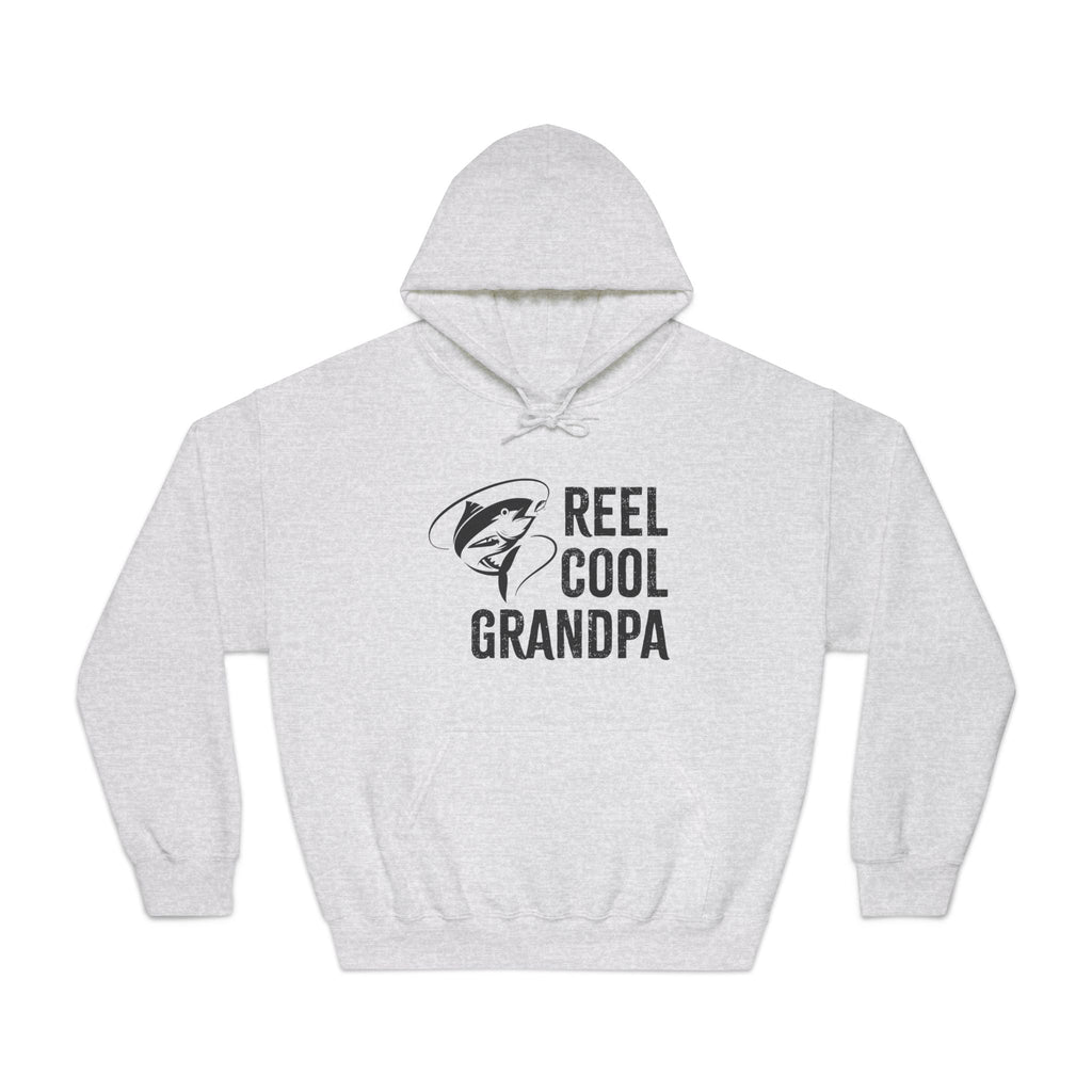 Grandpa Hooded Sweatshirt - Reel Cool Grandpa | Hoodie by atgodanddesigns