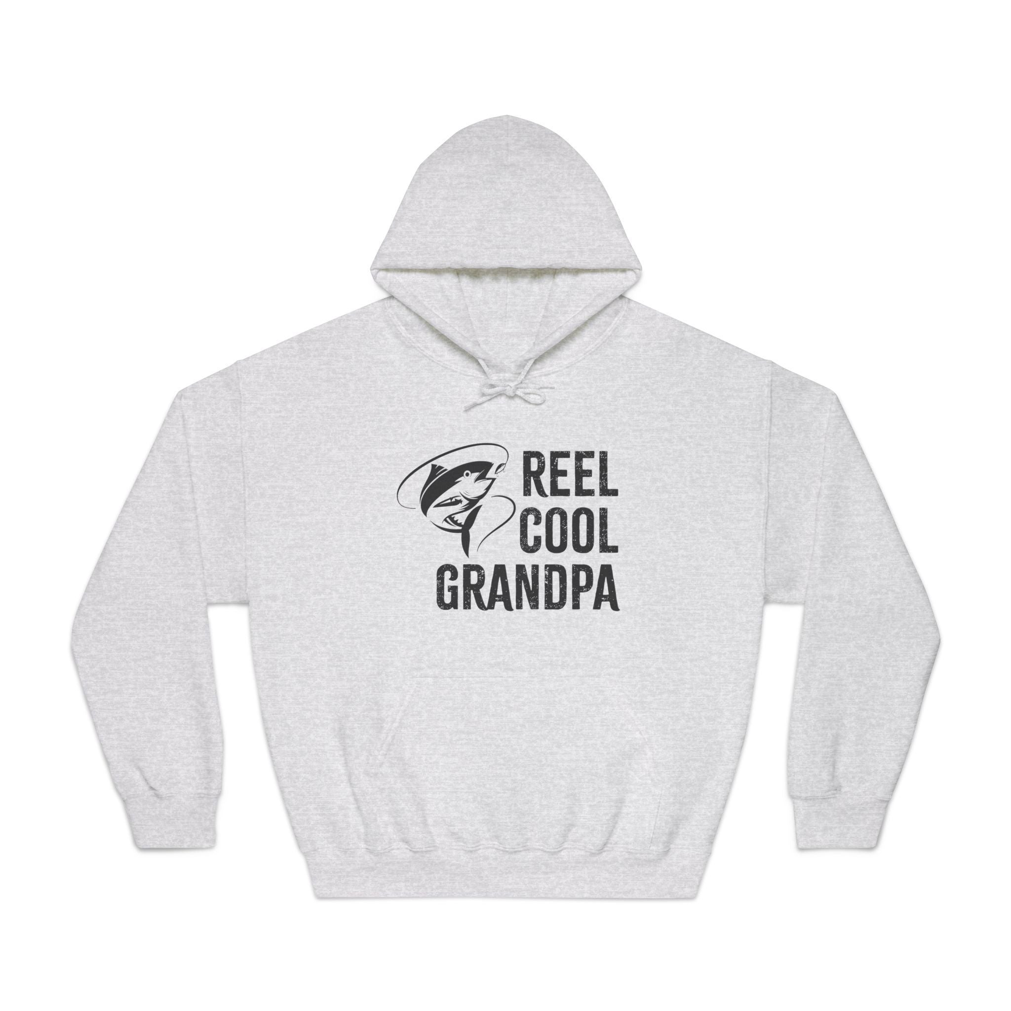 Grandpa Hooded Sweatshirt - Reel Cool Grandpa | Hoodie by atgodanddesigns