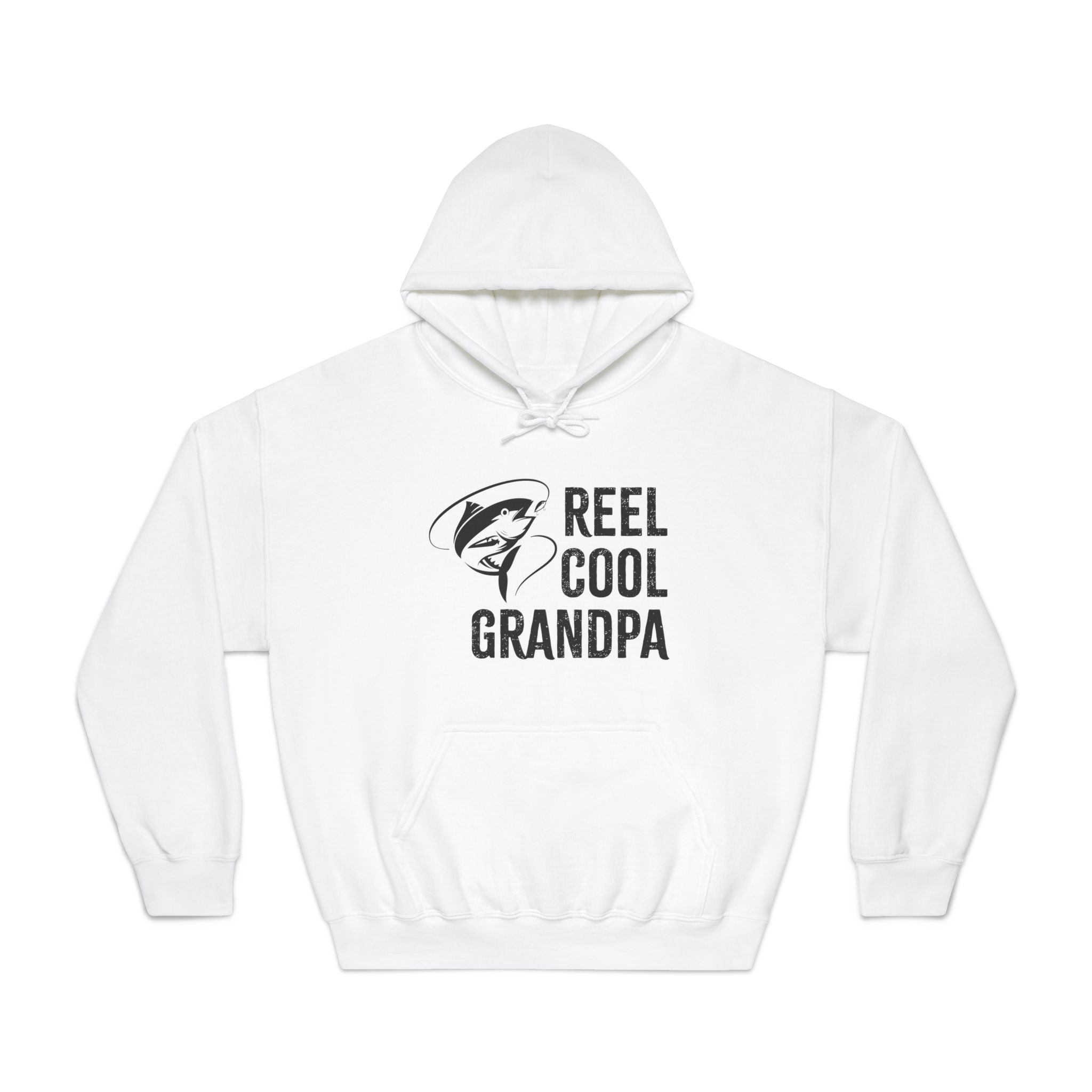 Grandpa Hooded Sweatshirt - Reel Cool Grandpa | Hoodie by atgodanddesigns