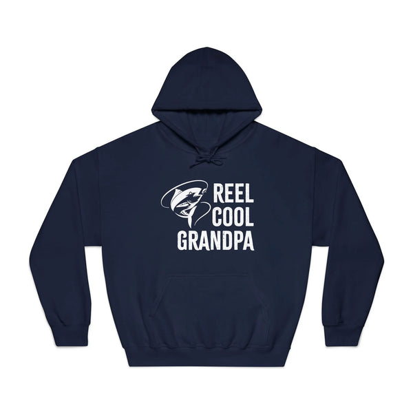 Grandpa Hooded Sweatshirt - Reel Cool Grandpa | Hoodie by atgodanddesigns