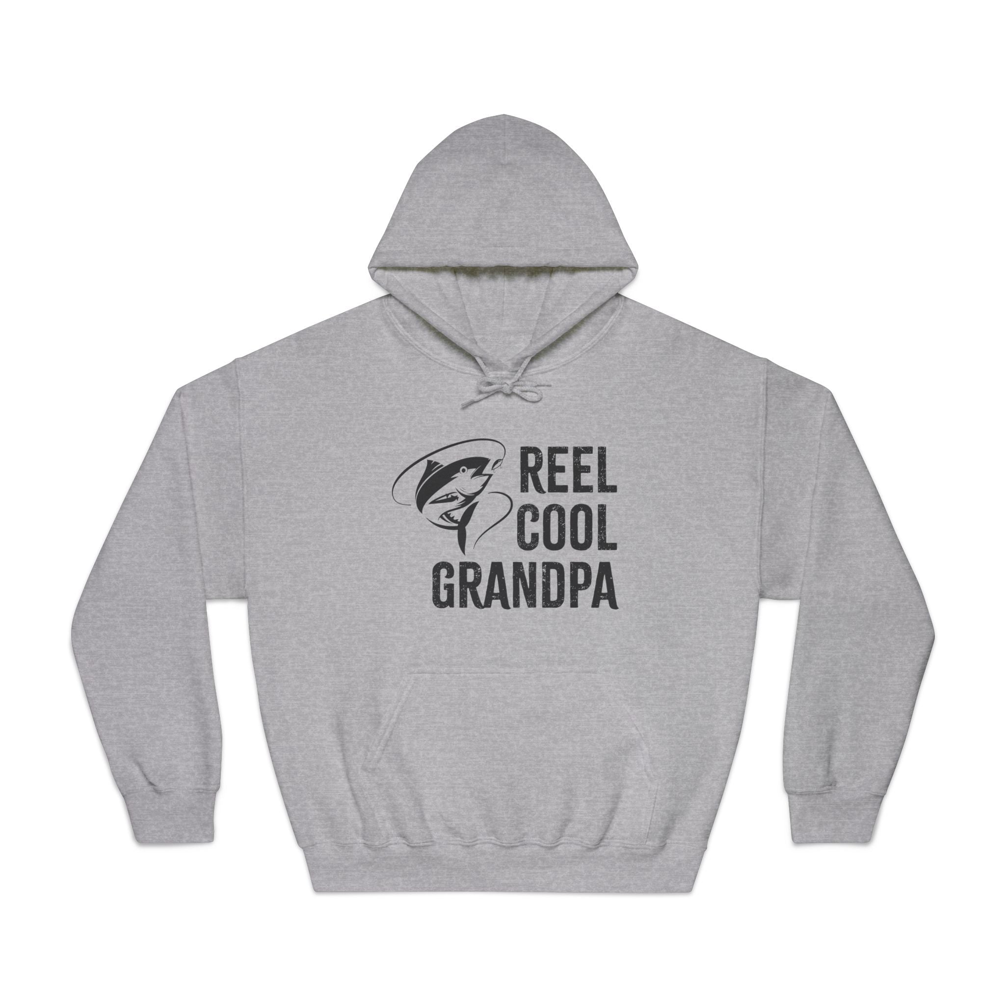 Grandpa Hooded Sweatshirt - Reel Cool Grandpa | Hoodie by atgodanddesigns