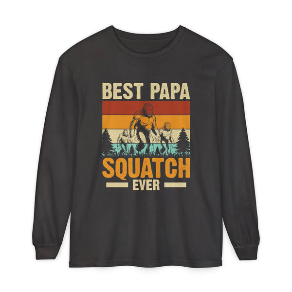 Grandpa Long Sleeve T-Shirt - Best Papa Squatch Ever | Long - sleeve by atgodanddesigns